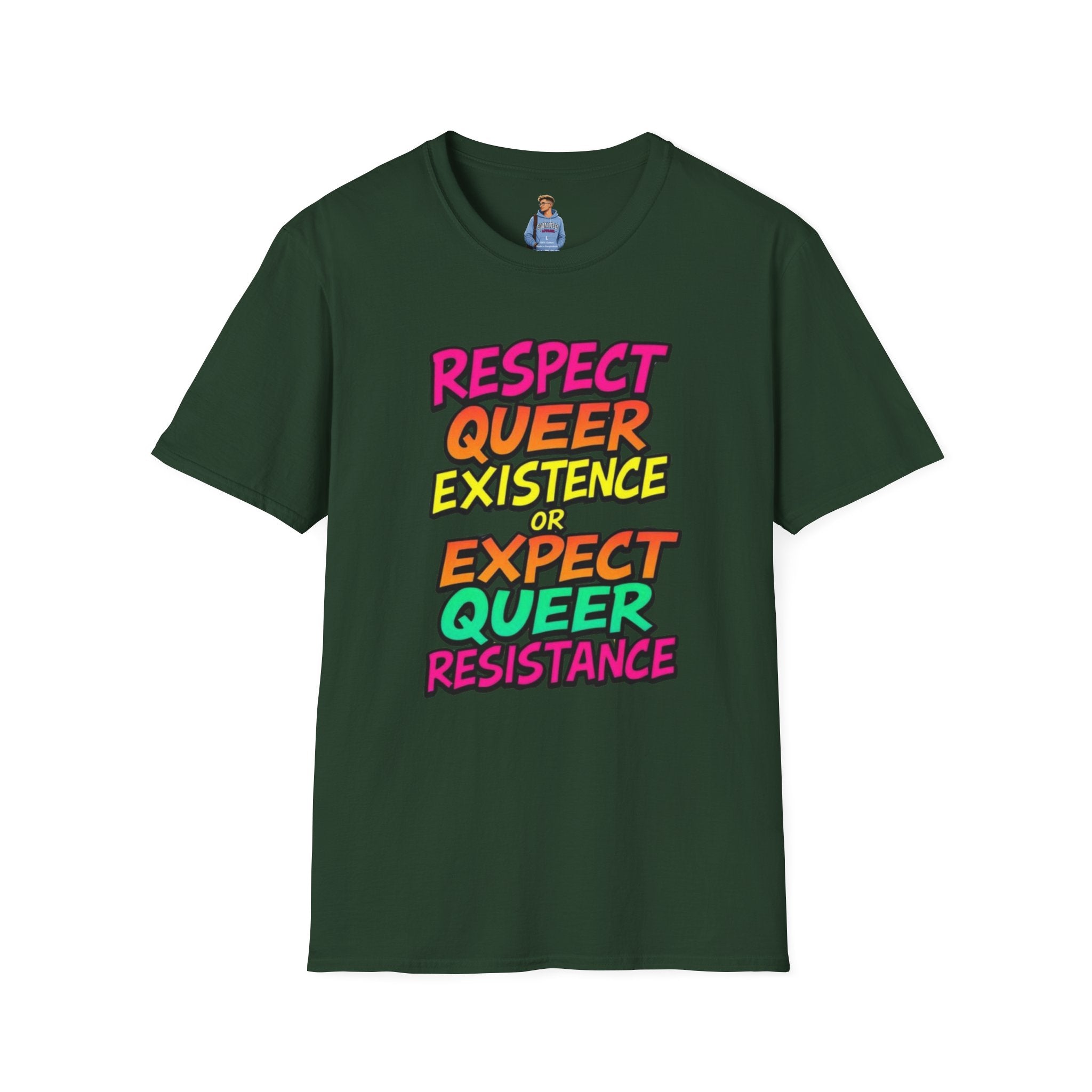 Respect Queer Existence or Expect Queer Resistance T-Shirt