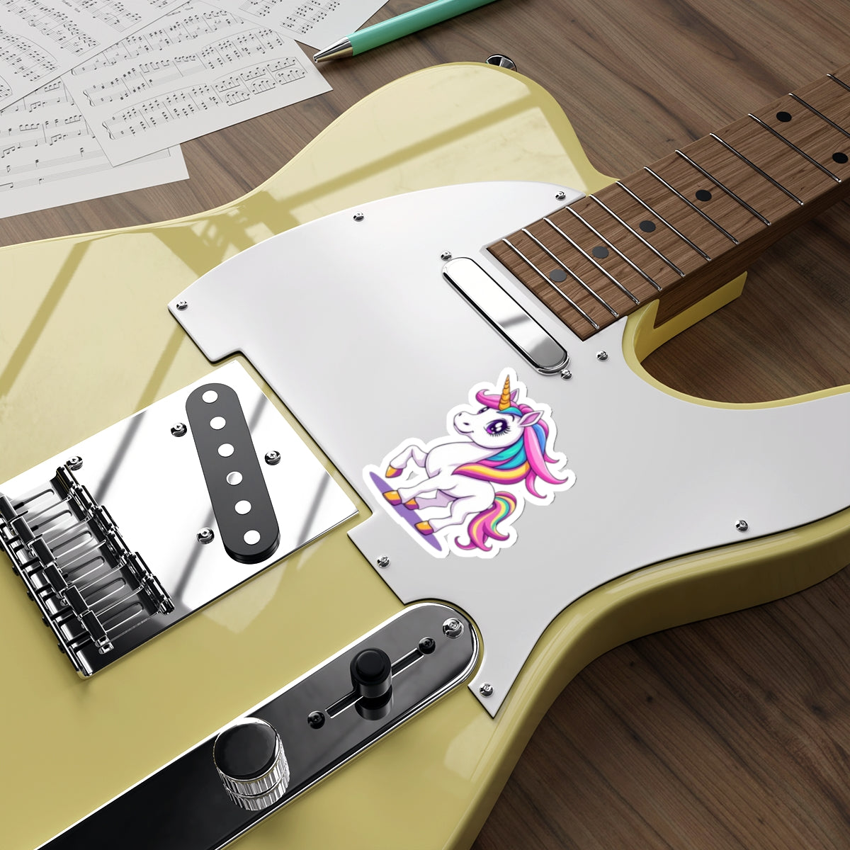 Die-Cut Stickers - Cute Unicorn - EqualiTees.Me