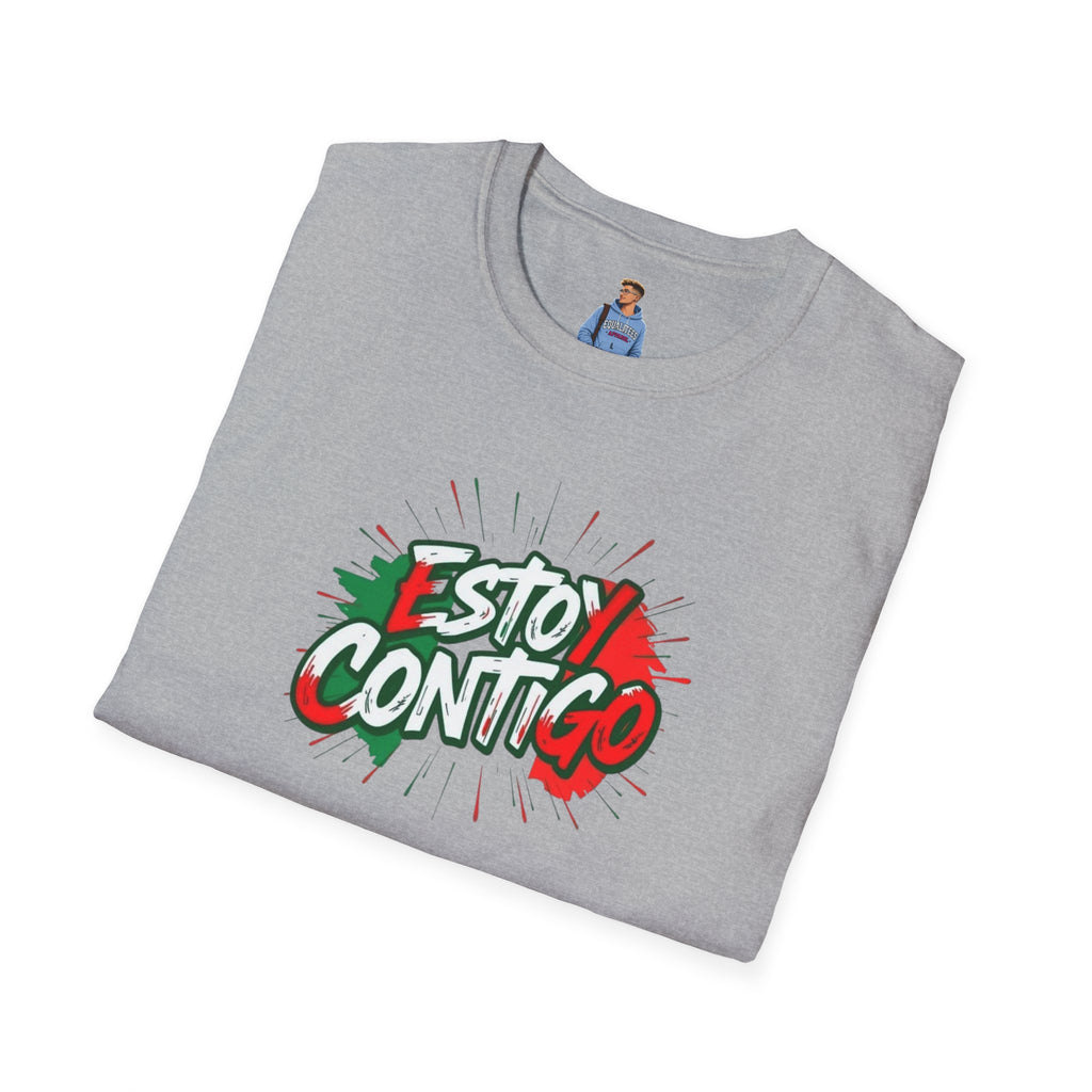 Estoy Contigo (I Am With You) Los inmigrantes hacen grande a Estados Unidos Camiseta unisex de estilo suave Camiseta clásica de protesta