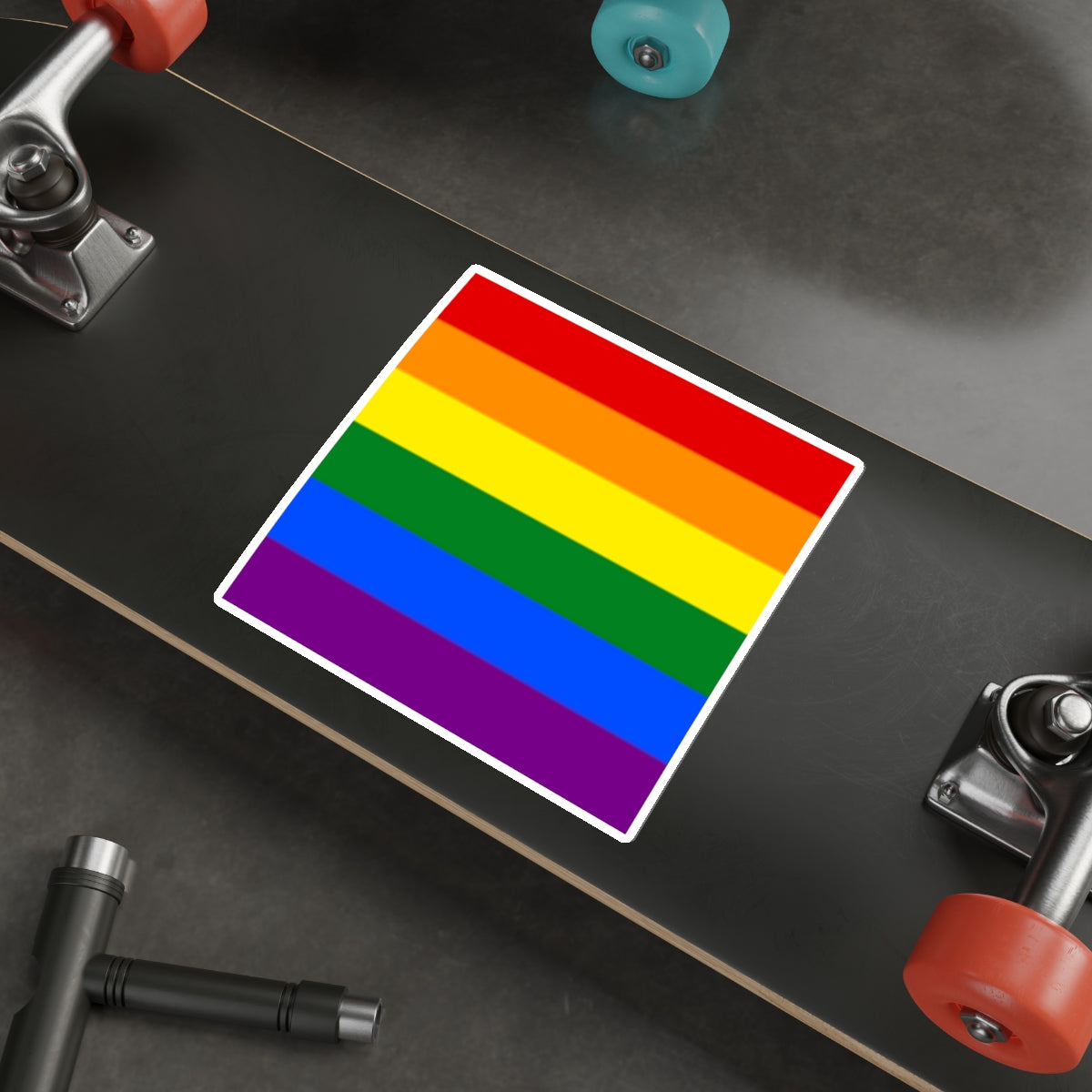 Die-Cut Stickers - Rainbow Flag - EqualiTees.Me