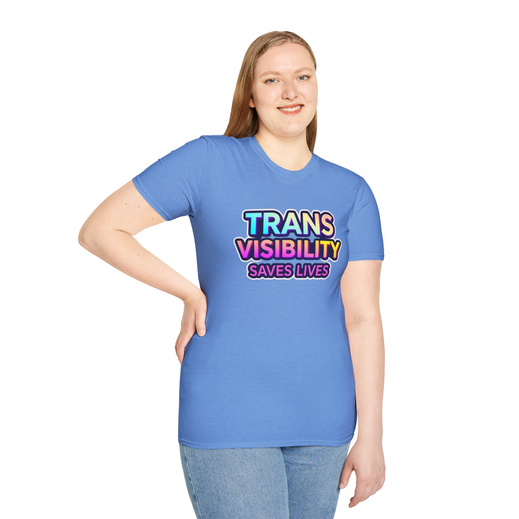 Trans Visibility Saves Lives Statement T-shirt
