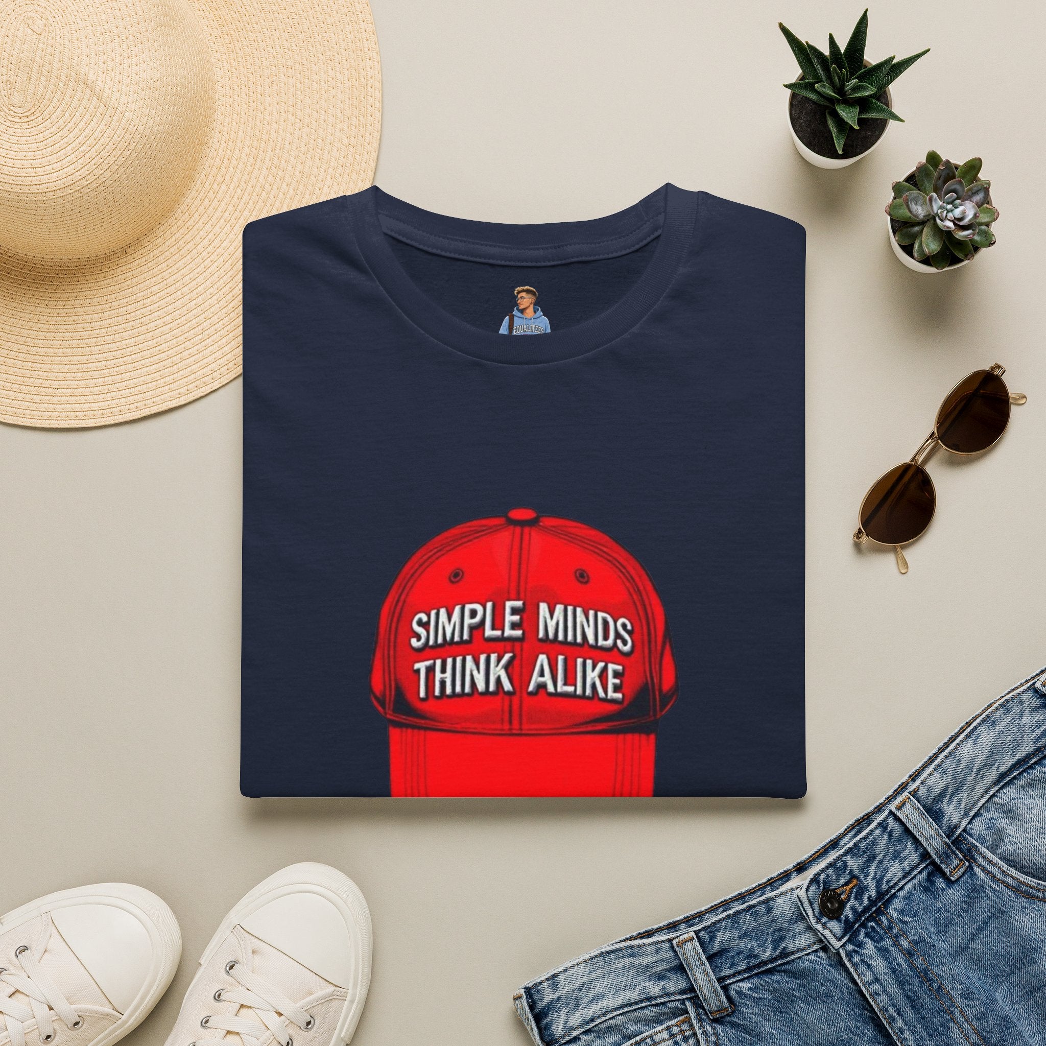 Simple Minds Think Alike T-Shirt' & 'Make America Think Again' Graphic Tee