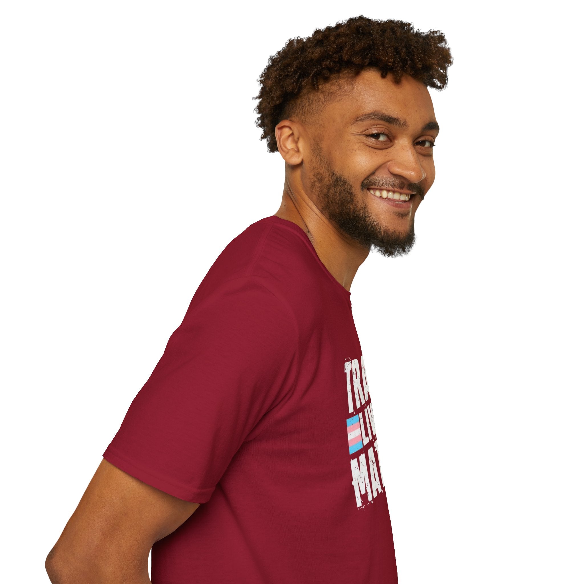 Trans Lives Matter Unisex Softstyle T-Shirt - Support LGBTQ+ Rights