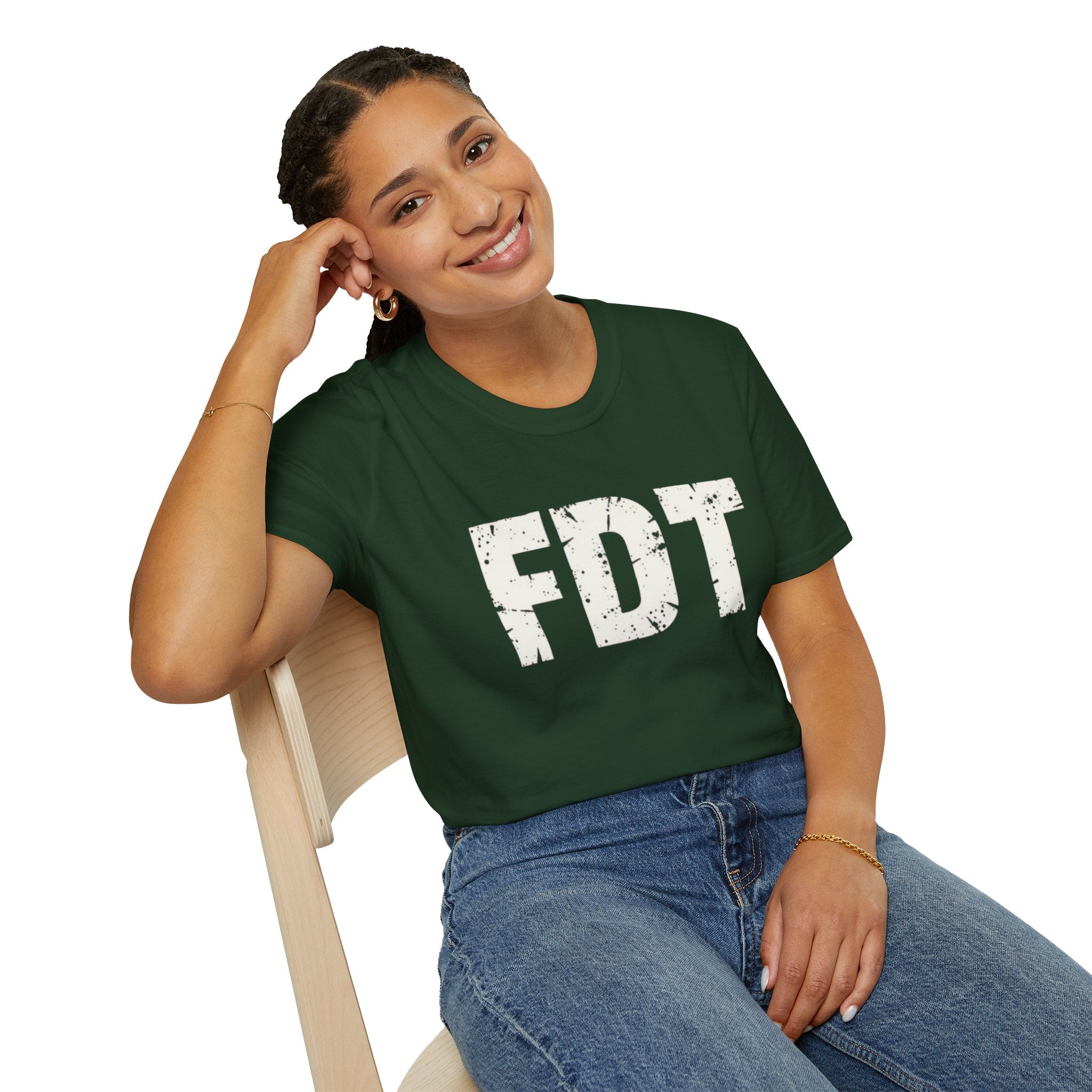 FDT Political Protest Distressed Graphic T-Shirt