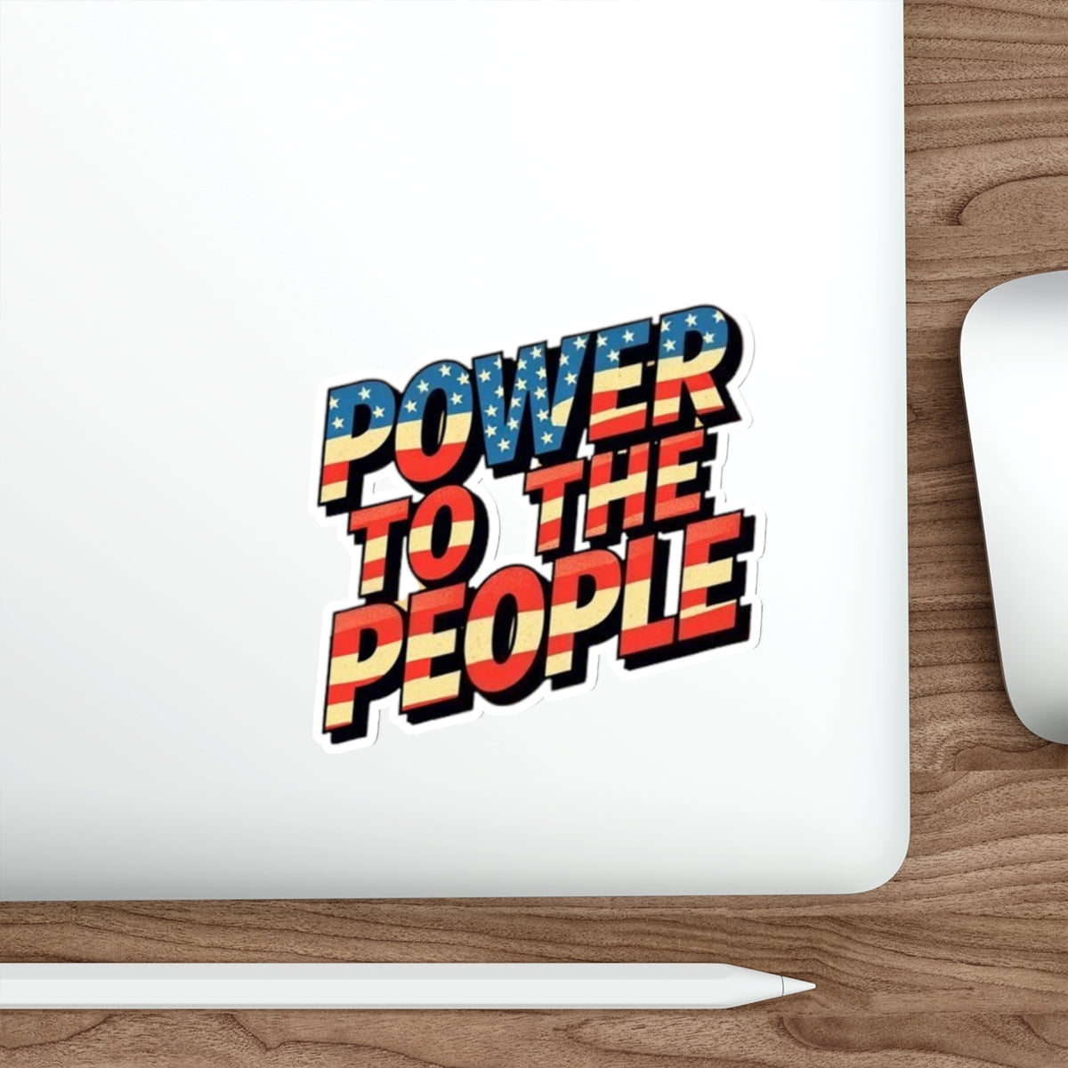 Die-Cut Stickers -  Power to the People - EqualiTees.Me