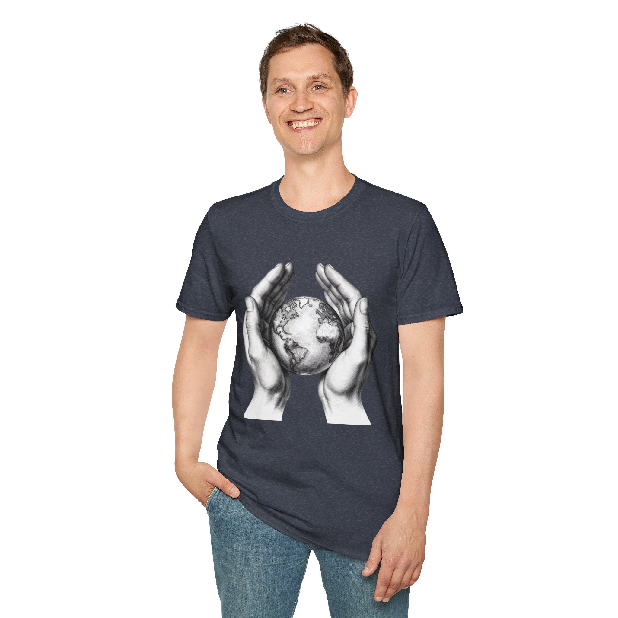 Earth in Your Hands T-Shirt — Protect the Planet Graphic Tee