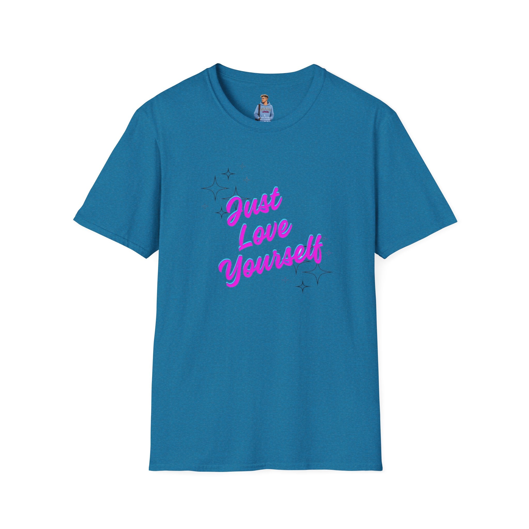 Camiseta unisex de estilo suave "Just Love Yourself": camiseta motivacional para el amor propio