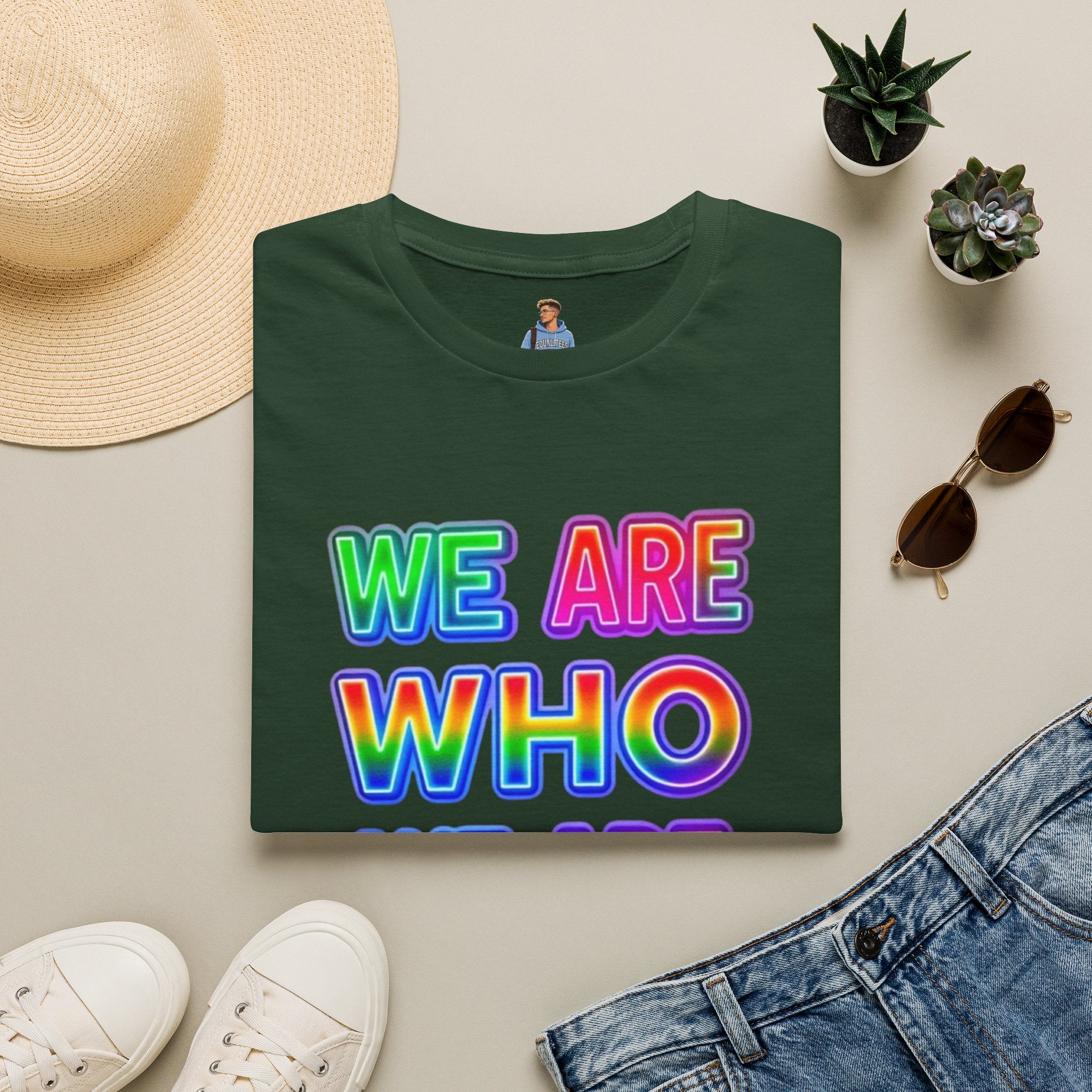 Pride Statement T-Shirt - 'We Are Who We Are' - Unisex Softstyle Tee for Self-Expression