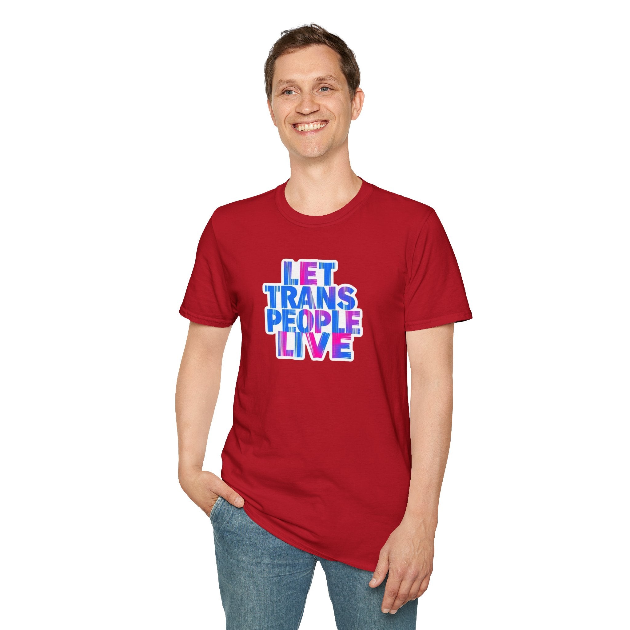 Let Trans People Live Unisex Softstyle T-Shirt