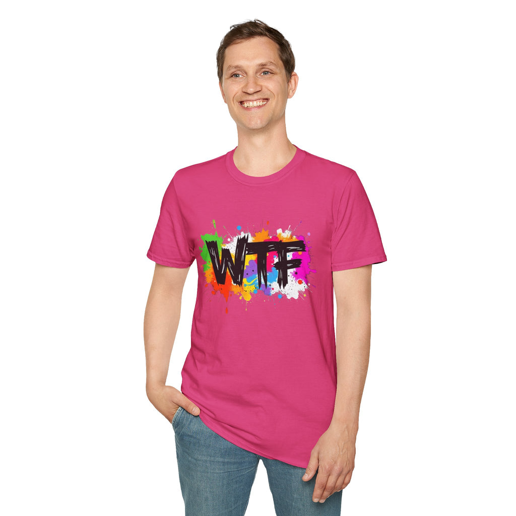 Bold Rainbow WTF Color Splash T-Shirt