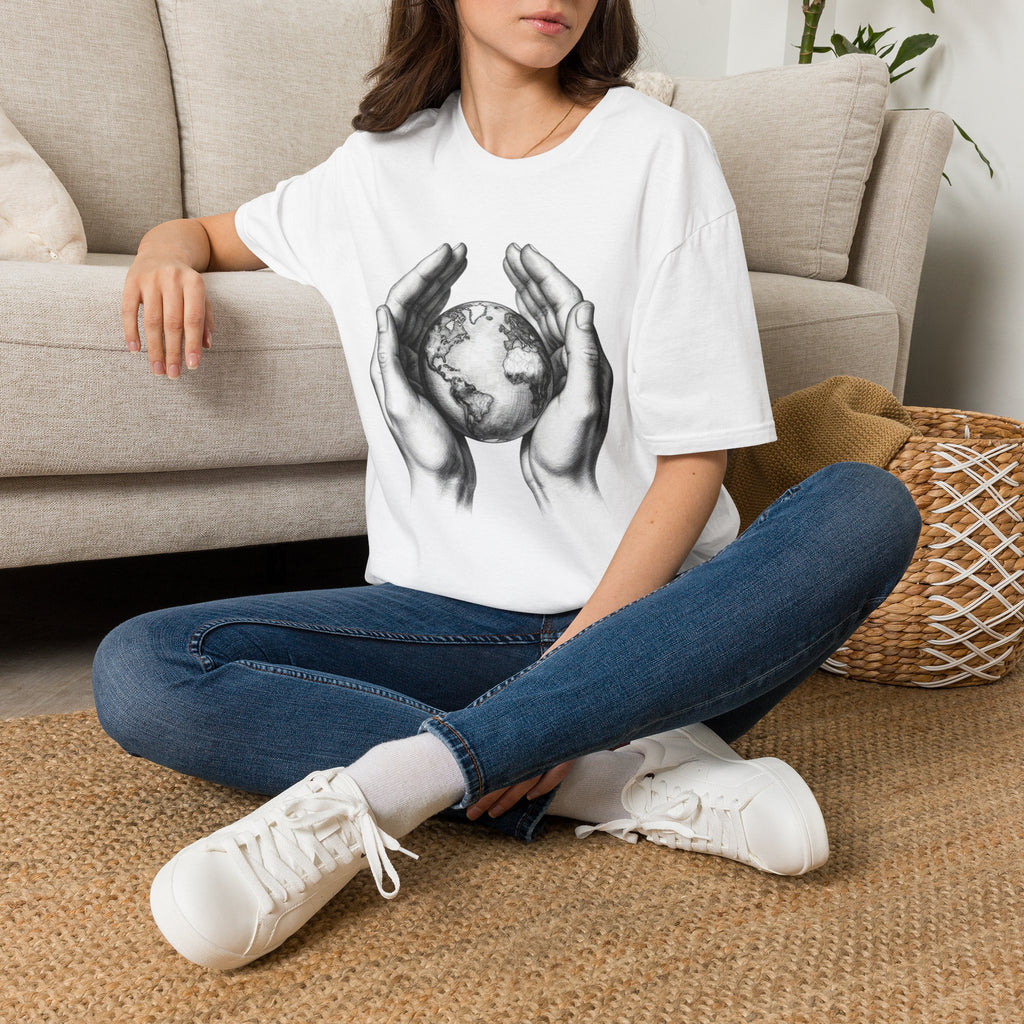 Earth in Your Hands T-Shirt — Protect the Planet Graphic Tee