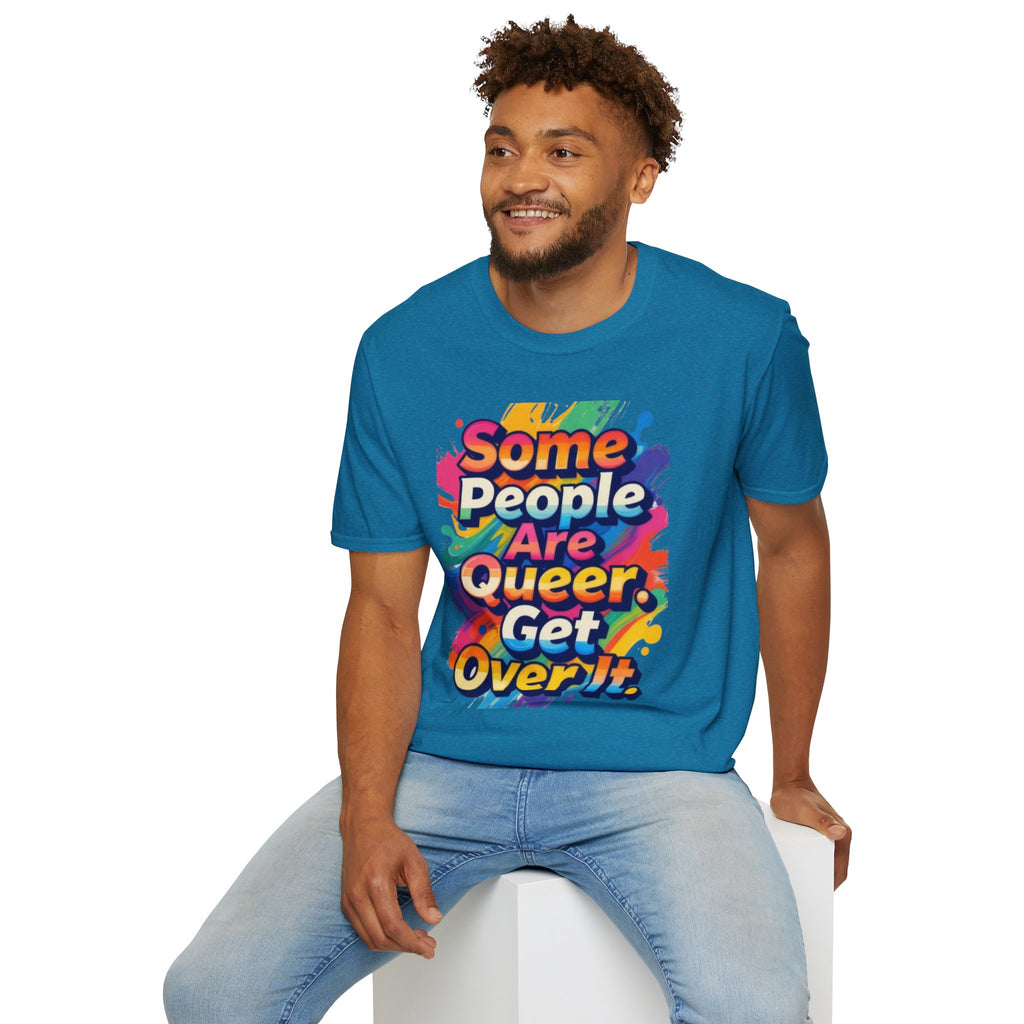 Some People Are Queer T-Shirt Rainbow Graphic