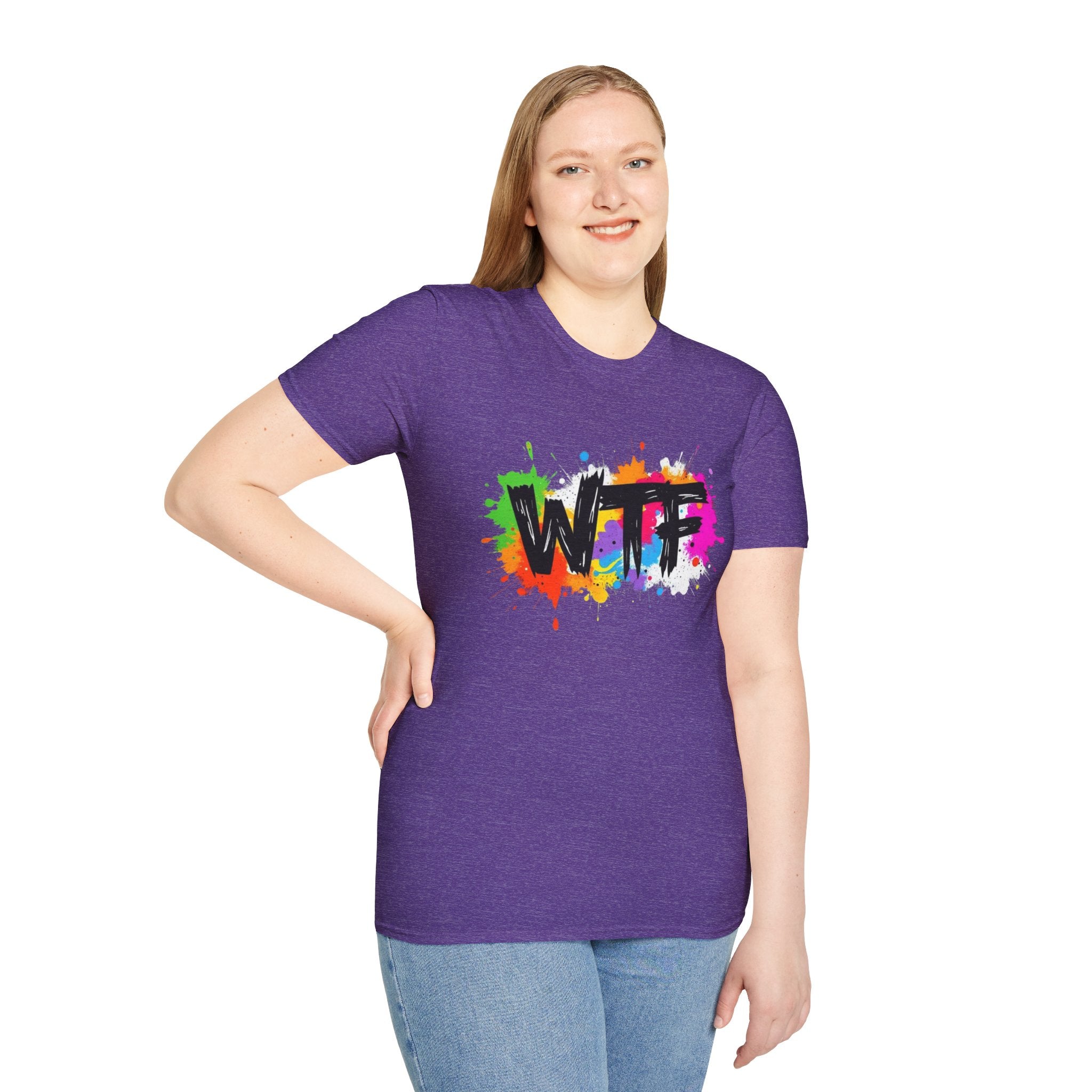 Bold Rainbow WTF Color Splash T-Shirt
