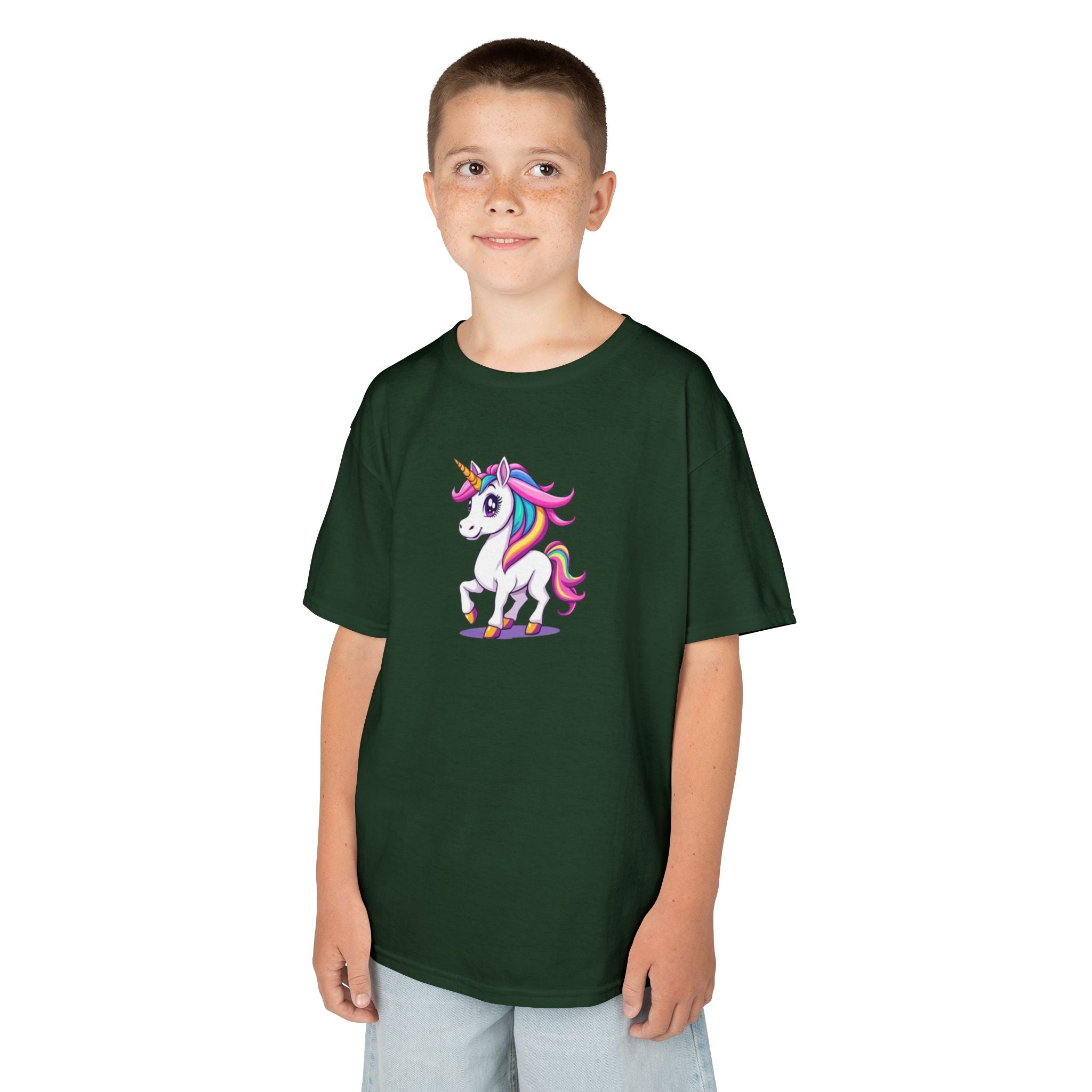 Camiseta de algodón pesado para niños Unicorn Kids