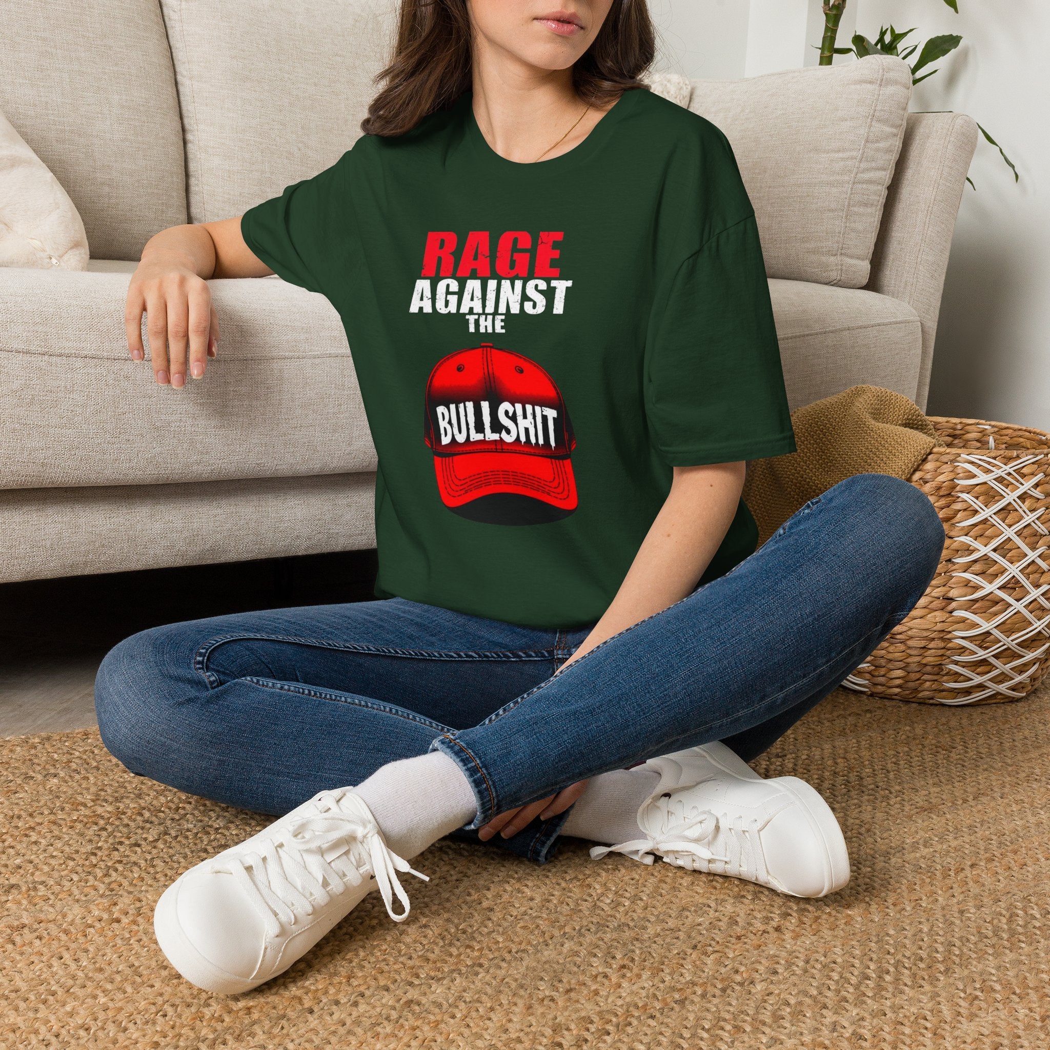 Camiseta unisex Softstyle - Camiseta gráfica "Rage Against the BS"
