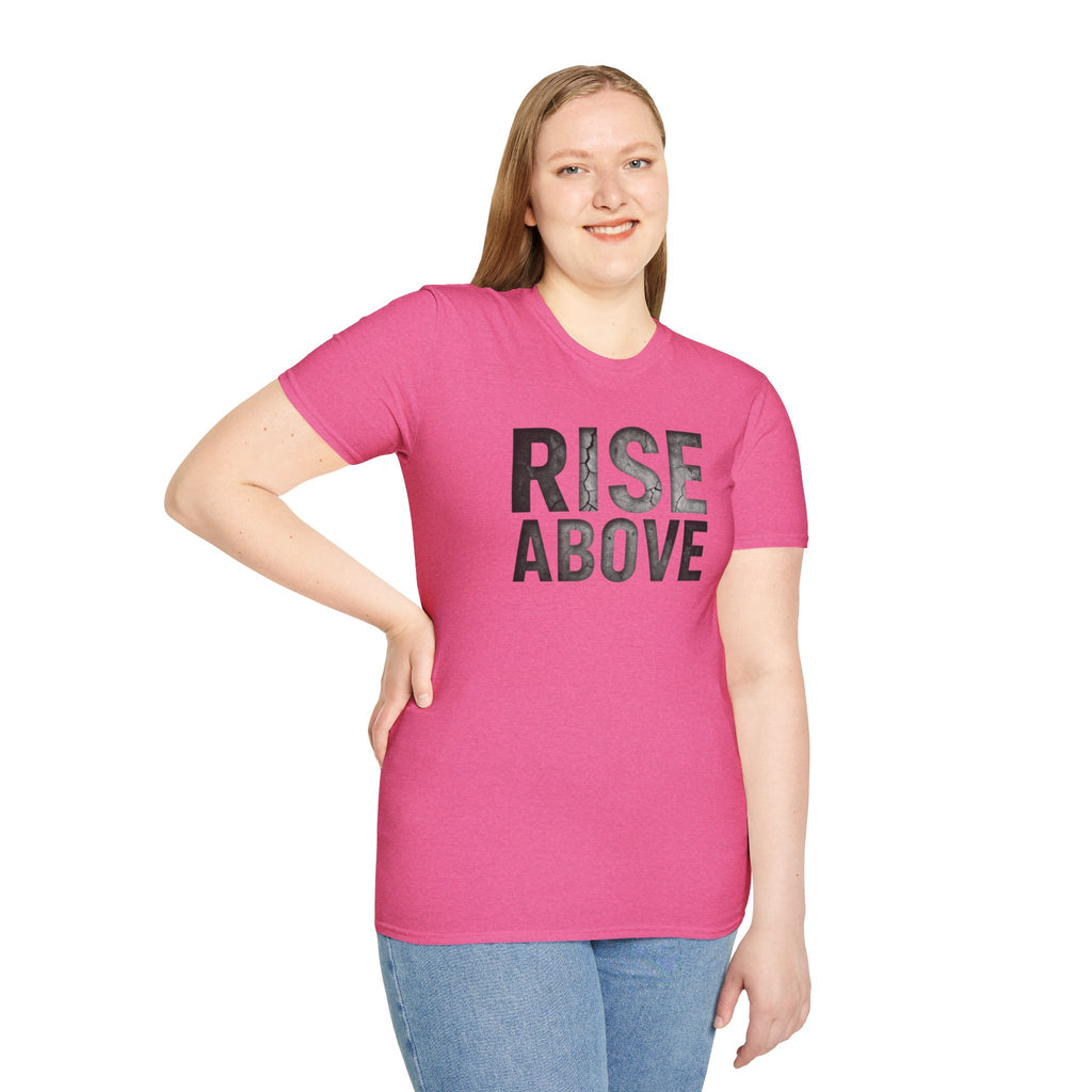 Rise Above Motivational Graphic T-Shirt