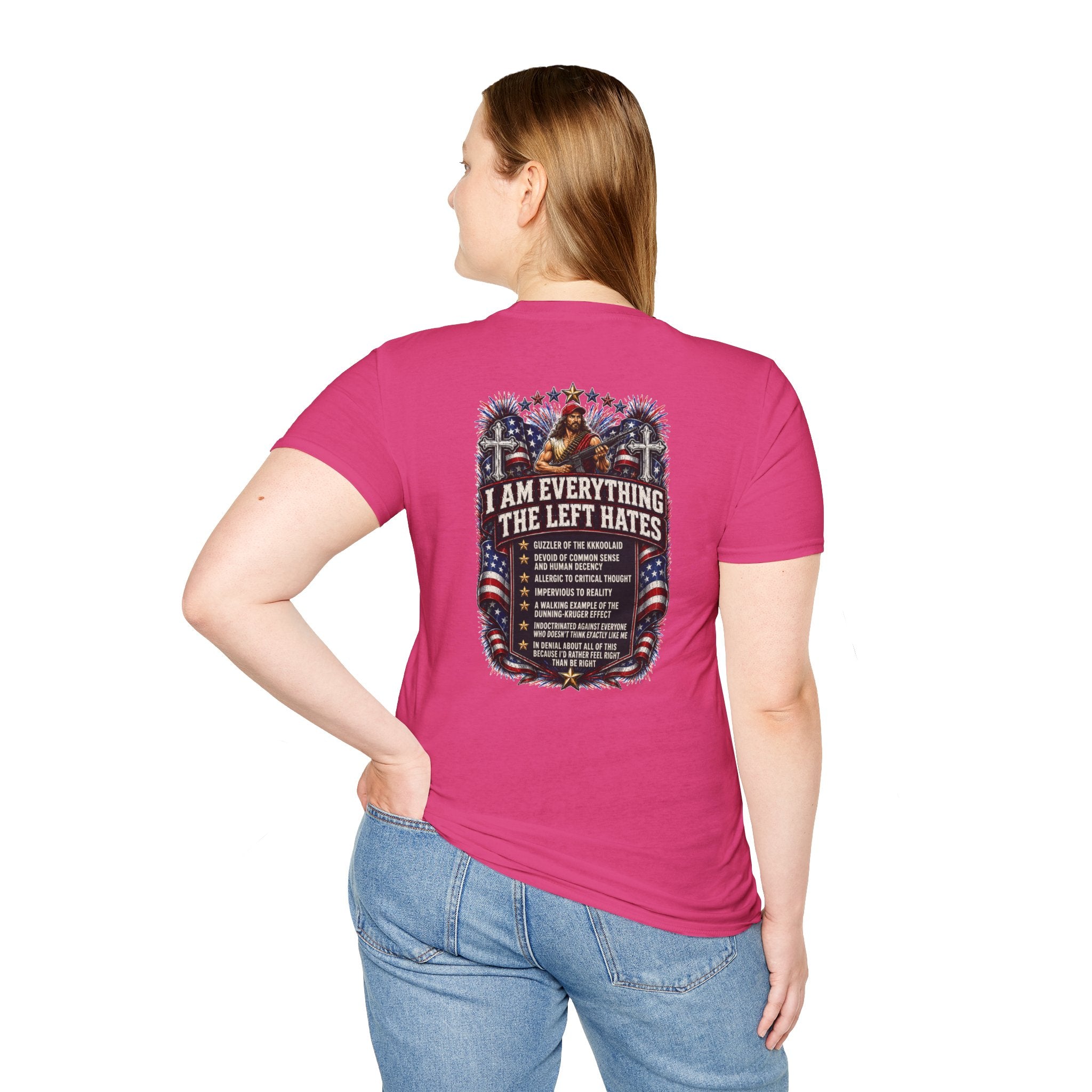 Star Spangled Awesome Graphic Tee ("Proud to Be Delusional Bootlicking Nazi Trash")