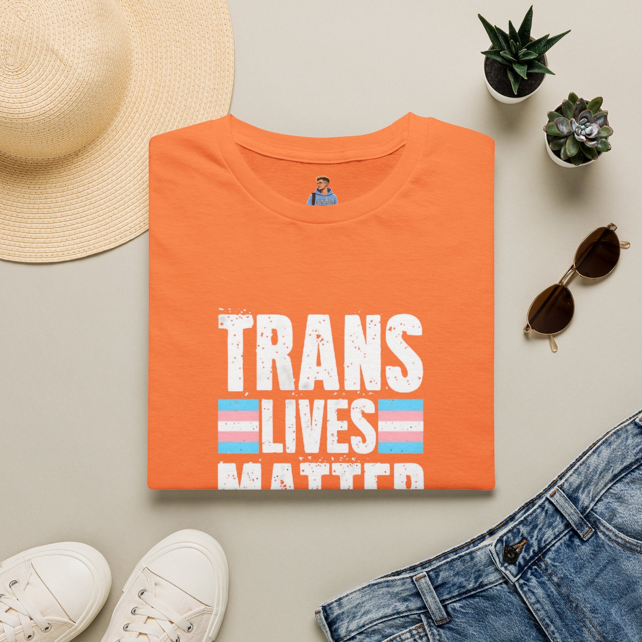 Trans Lives Matter Unisex Softstyle T-Shirt - Support LGBTQ+ Rights