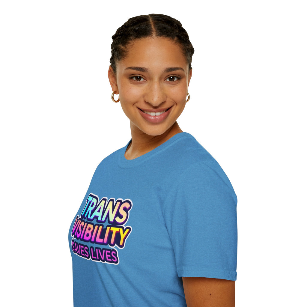 Trans Visibility Saves Lives Statement T-shirt