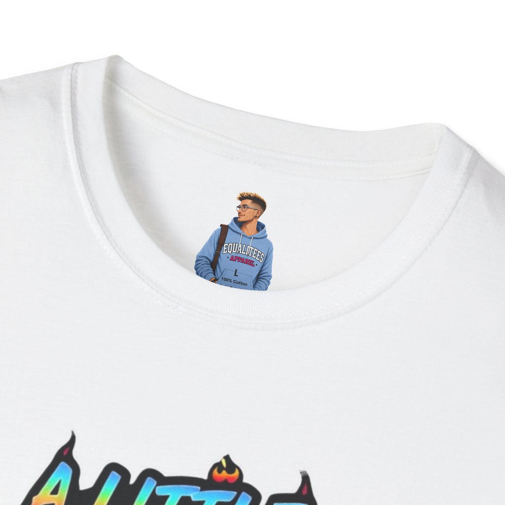 Camiseta unisex de estilo suave A Little Bit Neurospicy: camiseta gráfica divertida y peculiar para la conciencia neurodivergente