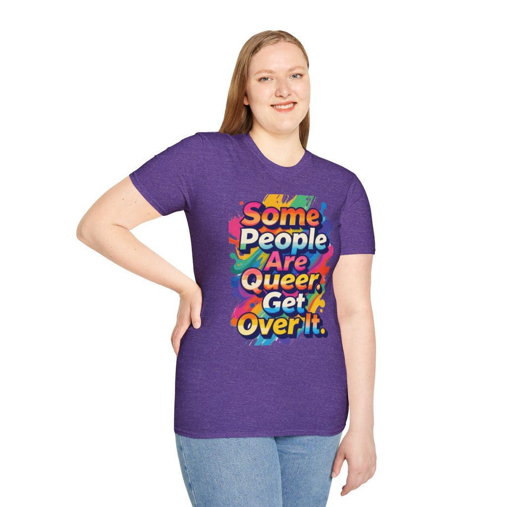 Some People Are Queer T-Shirt Rainbow Graphic