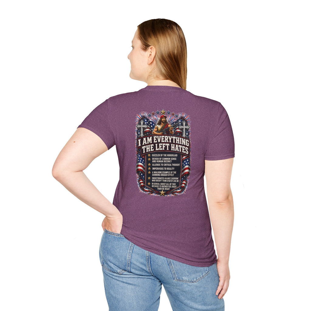 Star Spangled Awesome Graphic Tee ("Proud to Be Delusional Bootlicking Nazi Trash")