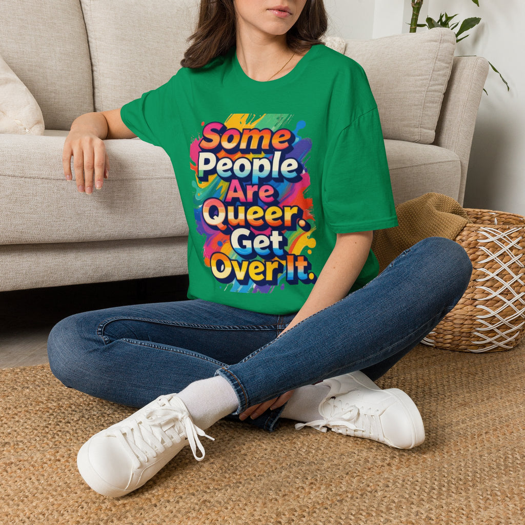 Some People Are Queer T-Shirt Rainbow Graphic