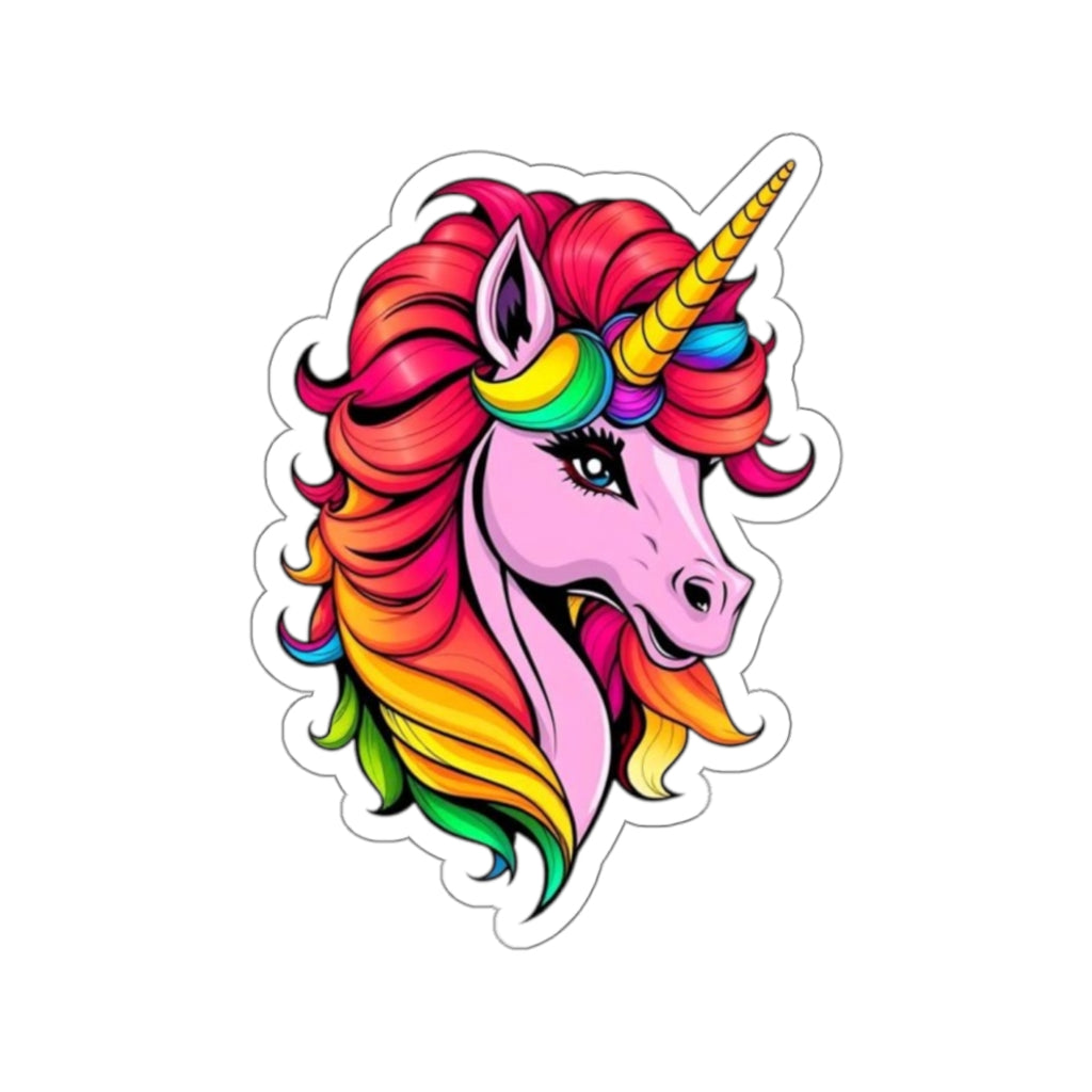 Die-Cut Stickers - Pink Unicorn - EqualiTees.Me