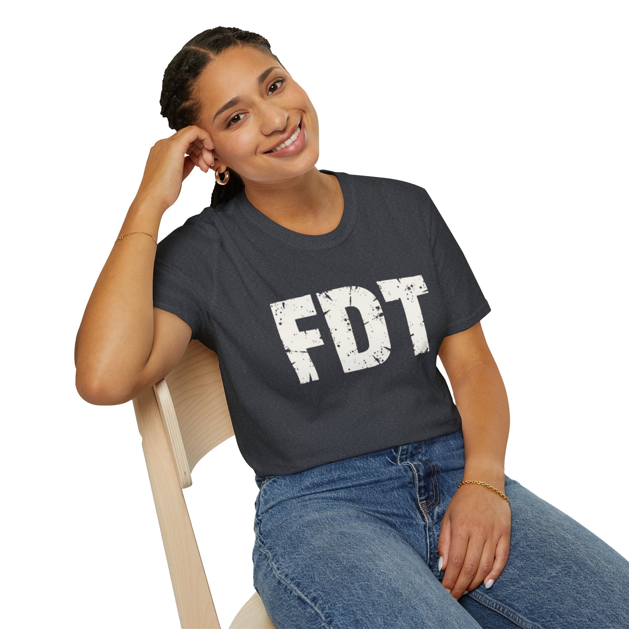 FDT Political Protest Distressed Graphic T-Shirt