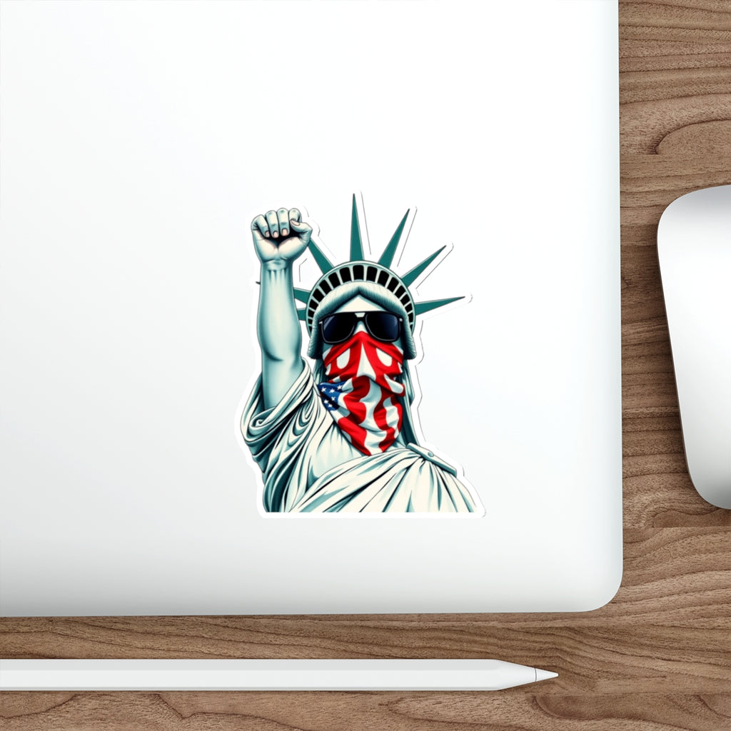 Die-Cut Stickers - #RESIST with Lady Liberty 2 - EqualiTees.Me