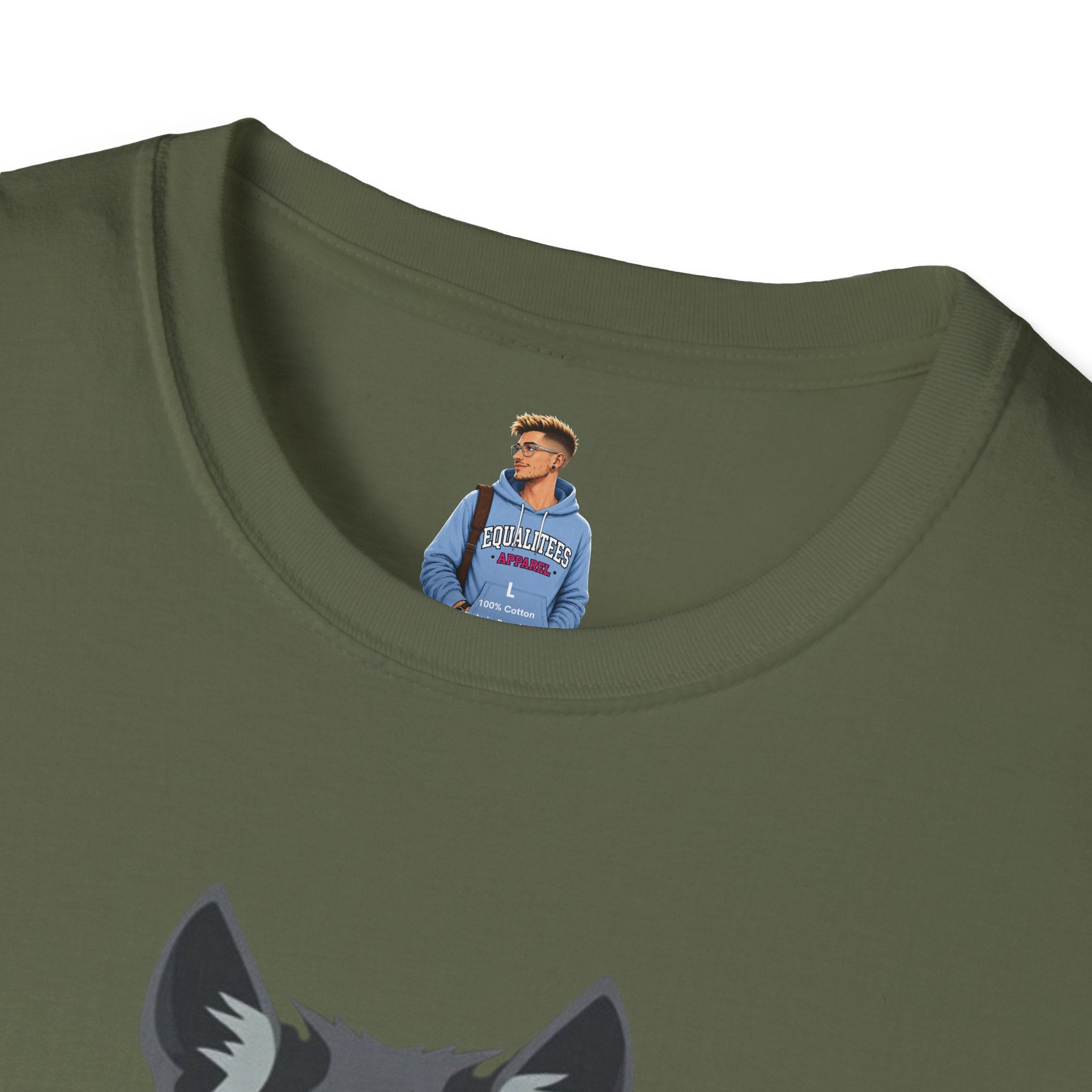 Mystical Wolf Design Unisex Softstyle T-shirt