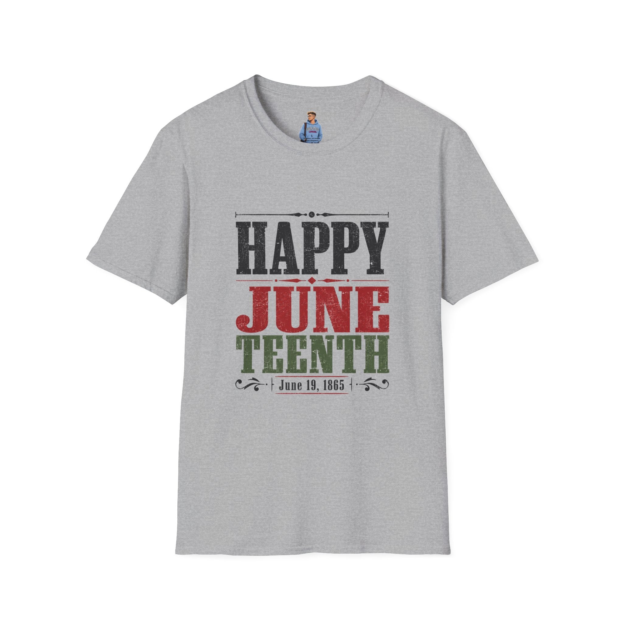Juneteenth T-Shirt — "Happy Juneteenth" Celebration Tee