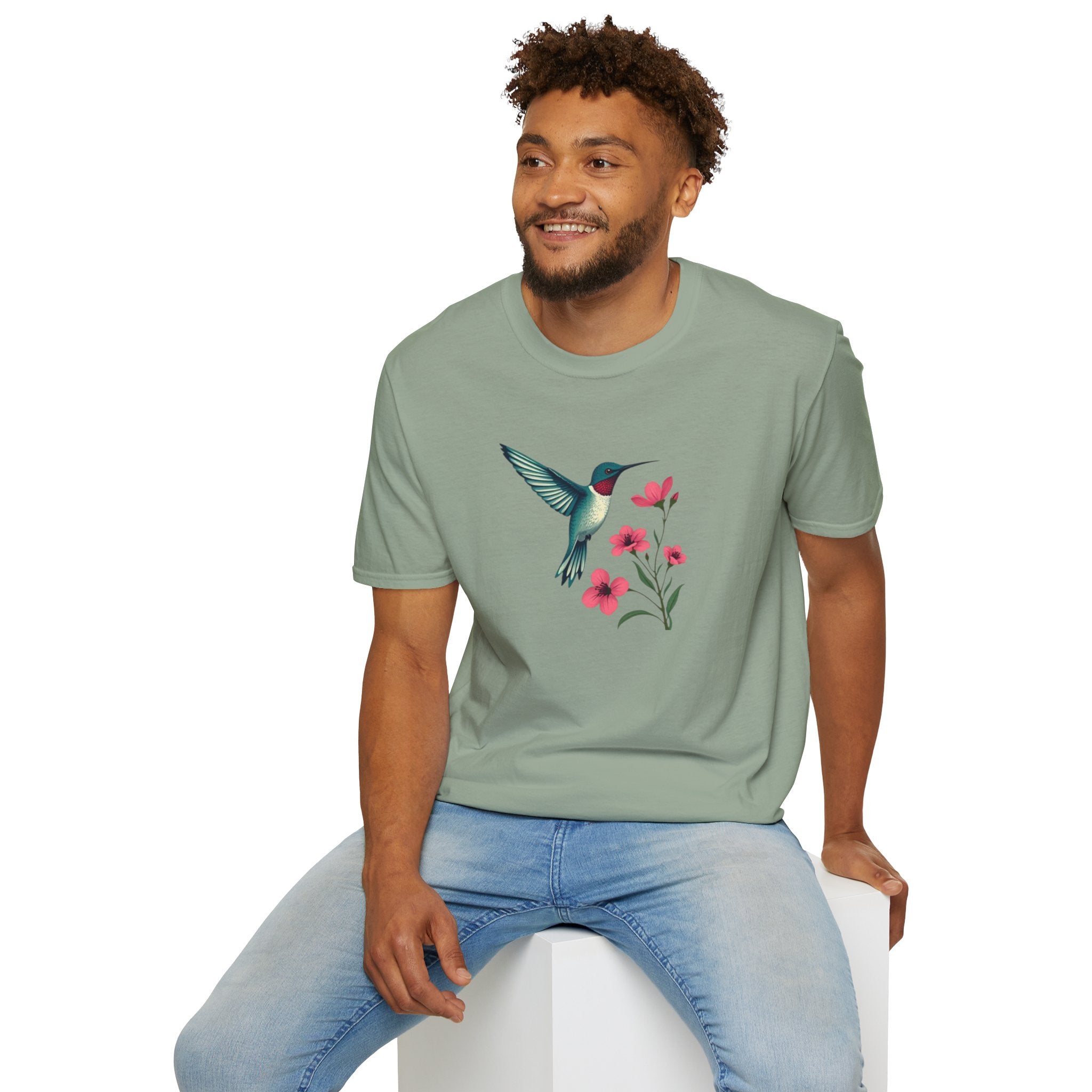 Floral Hummingbird T-Shirt