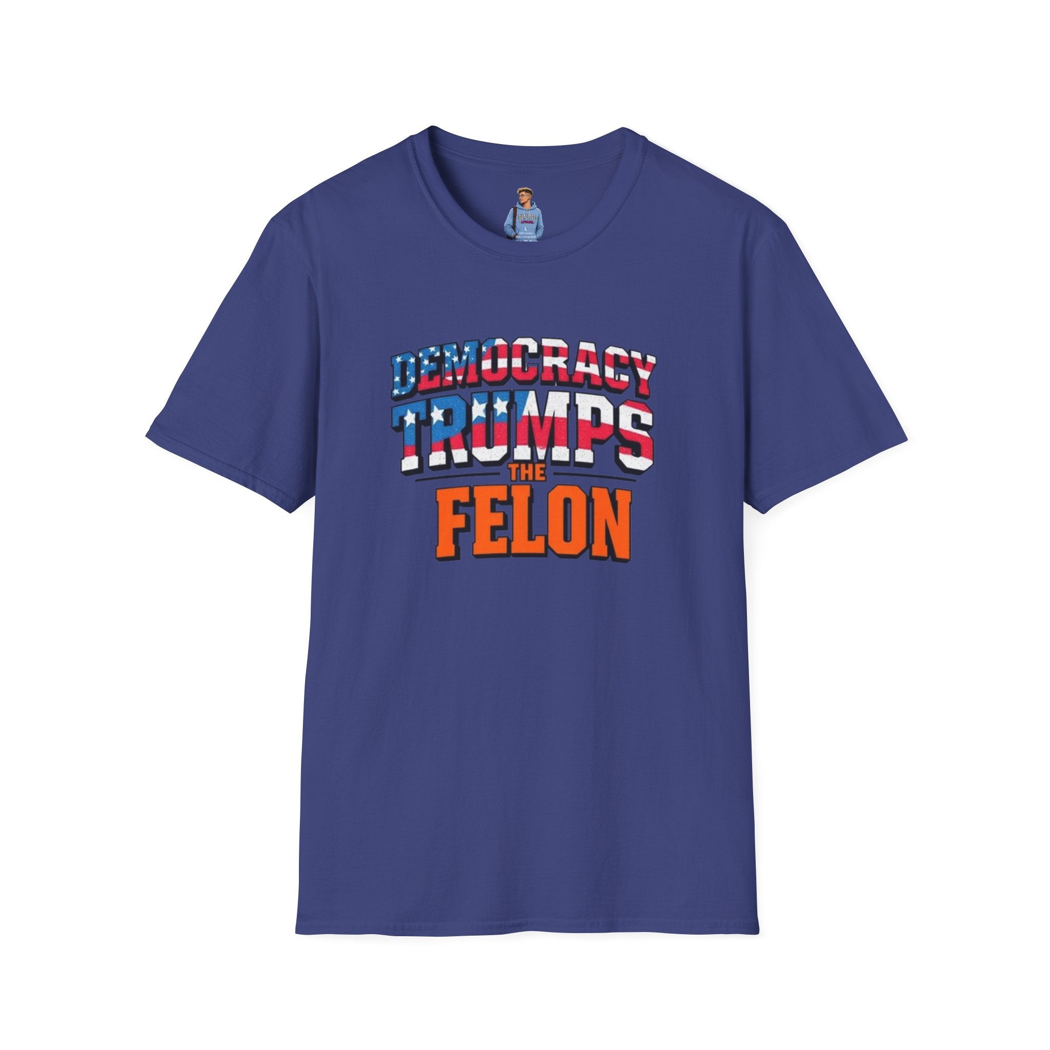 Democracy Trumps the Felon Graphic Tee