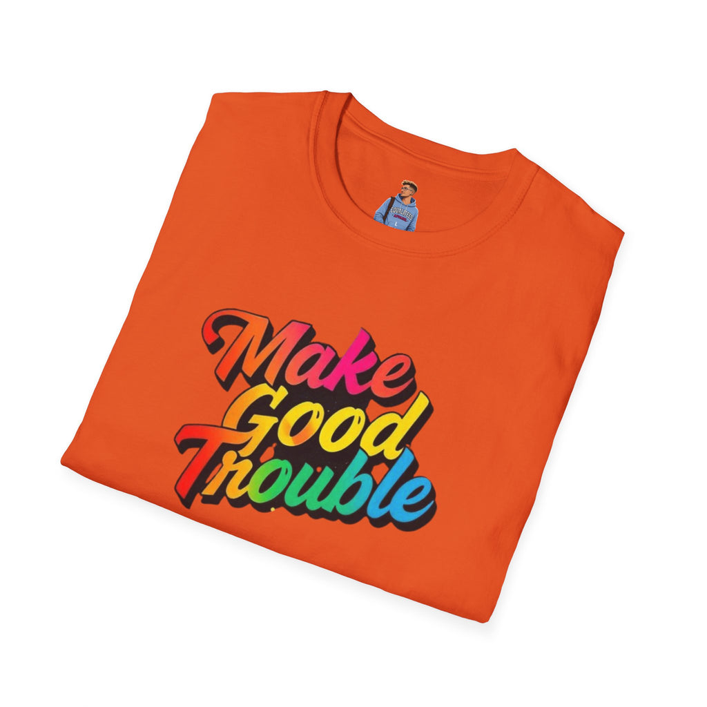 Make Good Trouble' Rainbow T-Shirt
