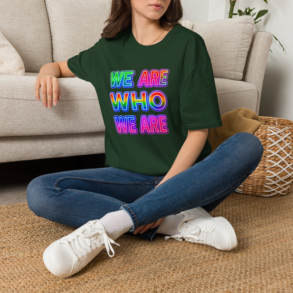 Pride Statement T-Shirt - 'We Are Who We Are' - Unisex Softstyle Tee for Self-Expression