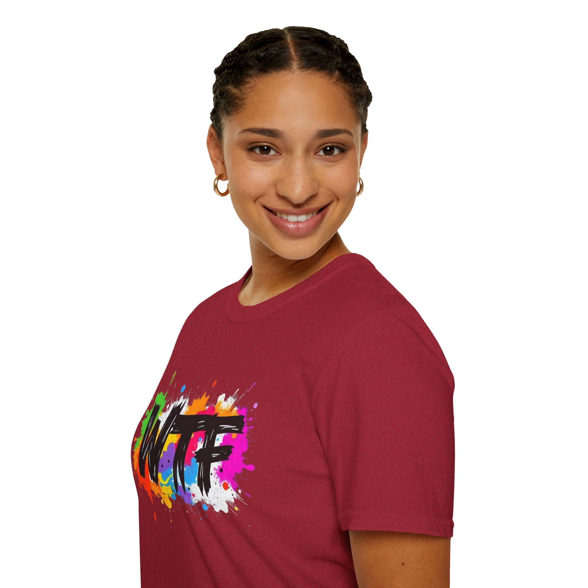 Bold Rainbow WTF Color Splash T-Shirt