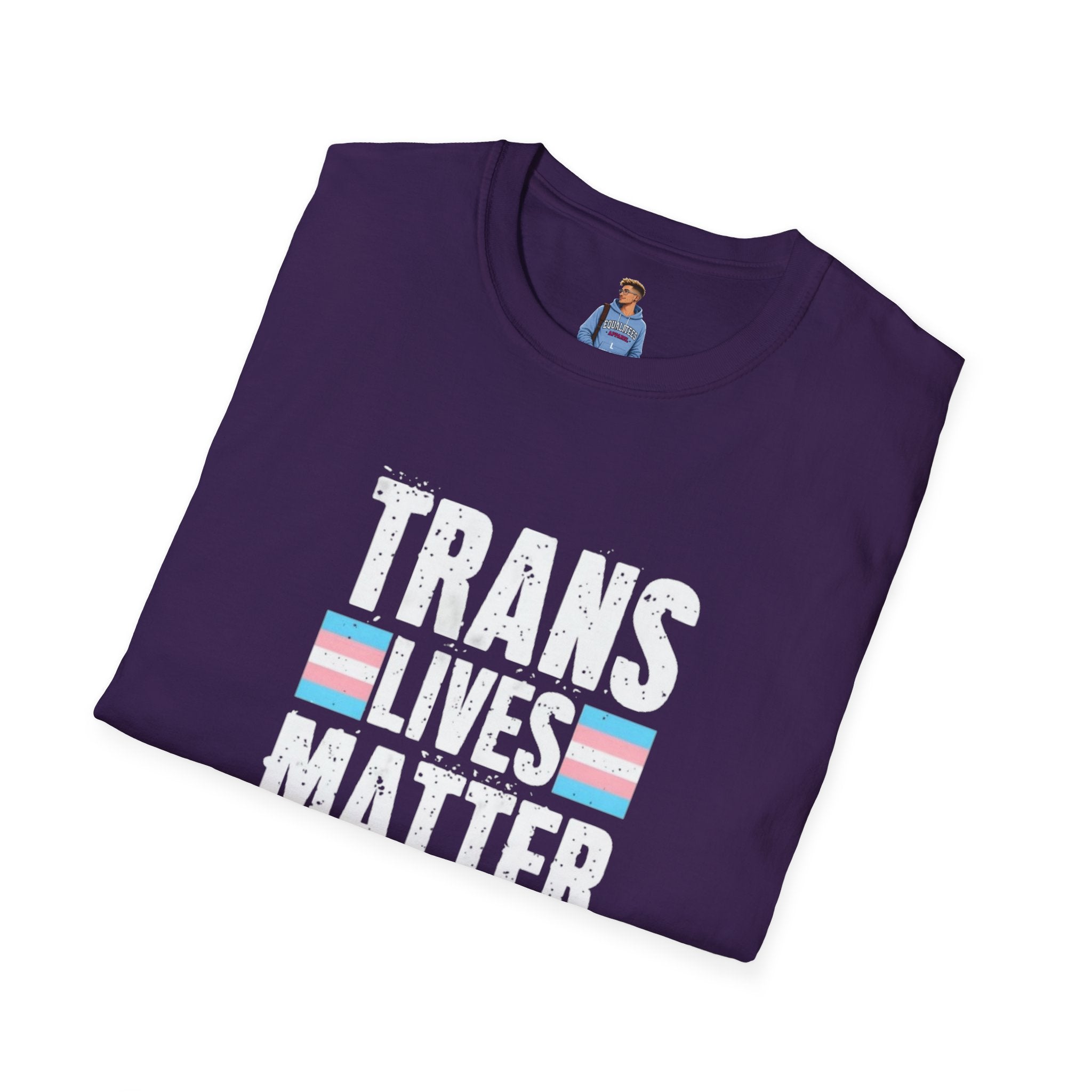 Trans Lives Matter Unisex Softstyle T-Shirt - Support LGBTQ+ Rights