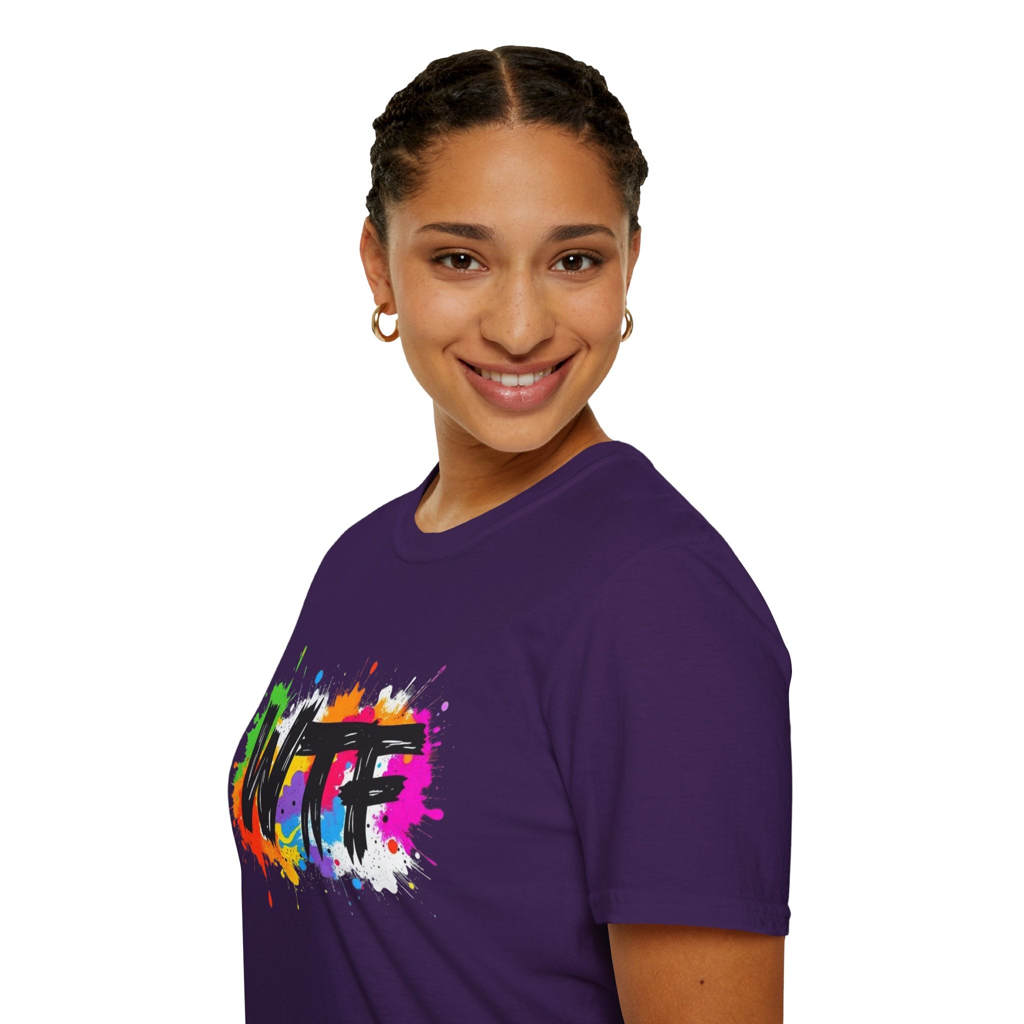 Bold Rainbow WTF Color Splash T-Shirt