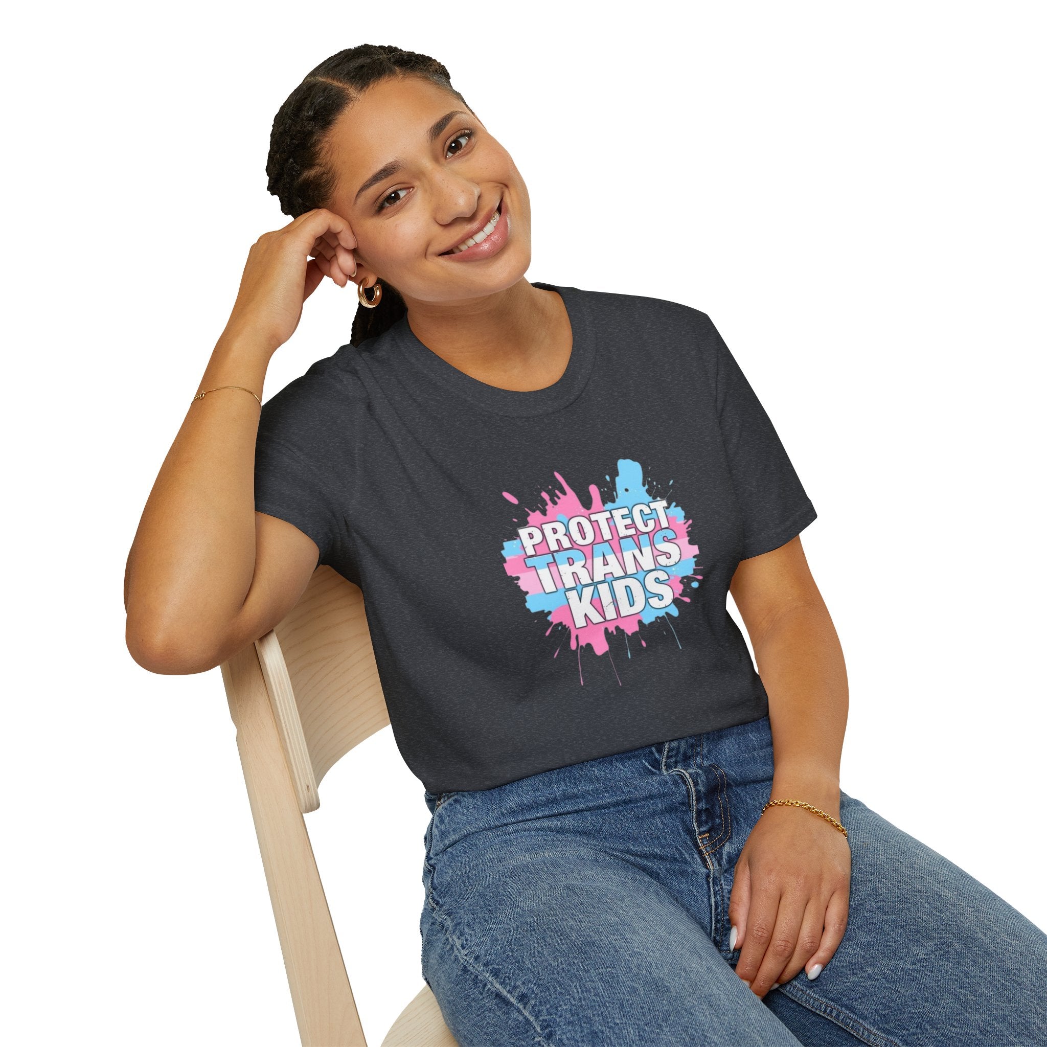 Camiseta unisex infantil "Protect Trans" - Ropa de apoyo LGBTQ+