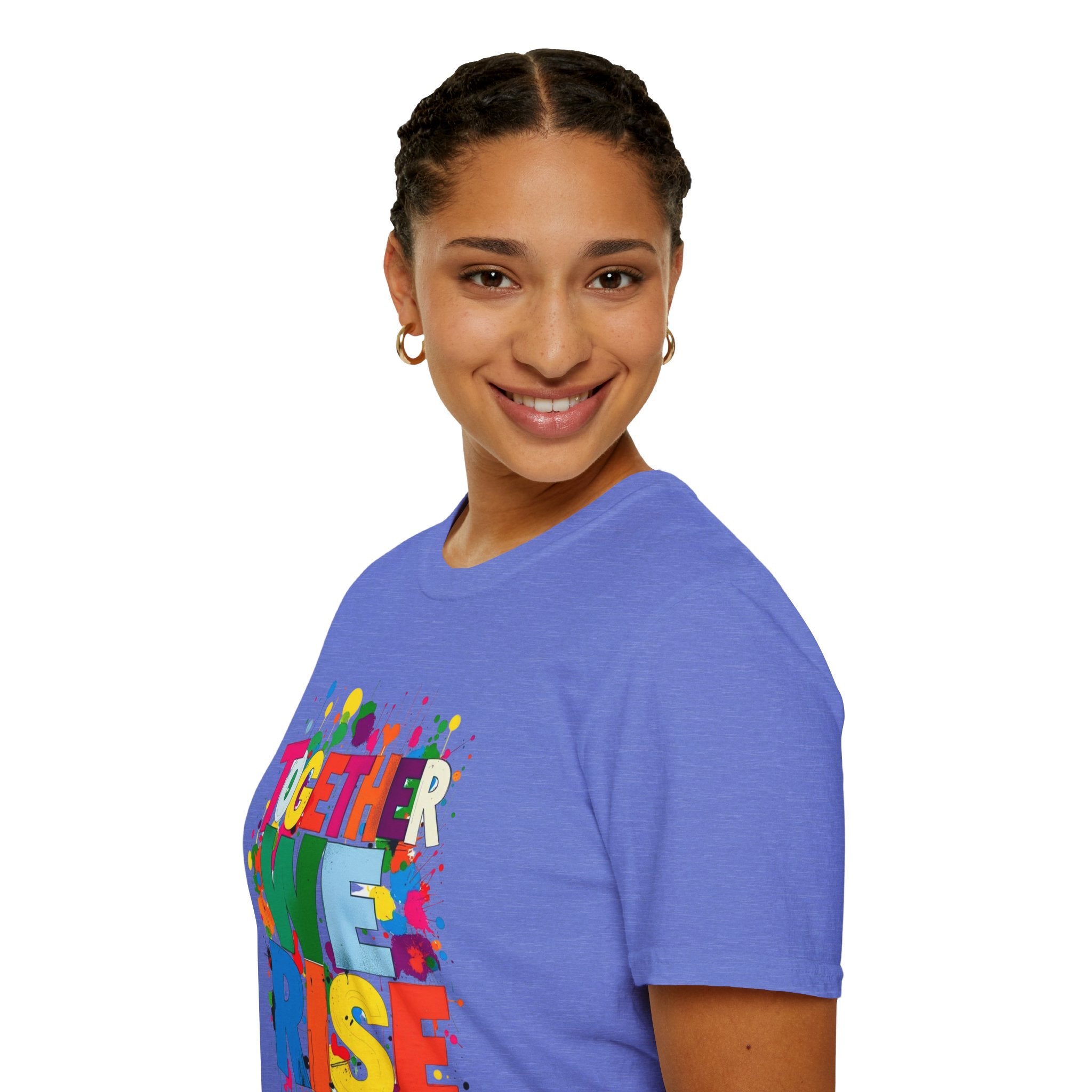 Juntos nos levantamos Camiseta unisex de estilo suave