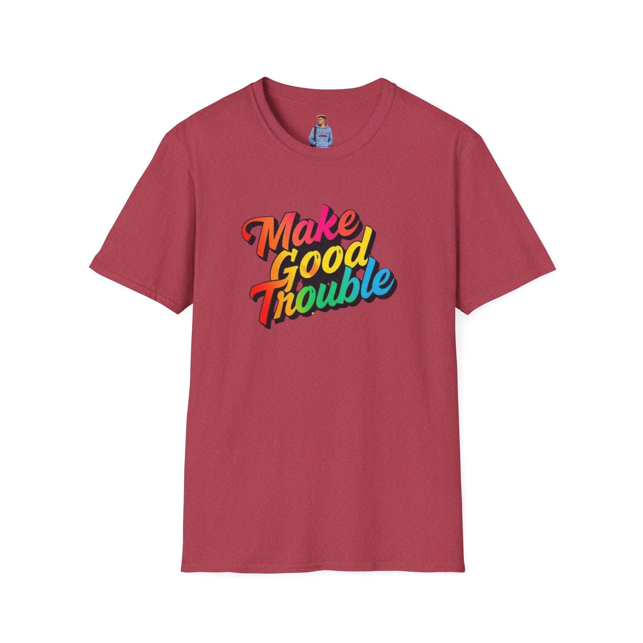Make Good Trouble' Rainbow T-Shirt