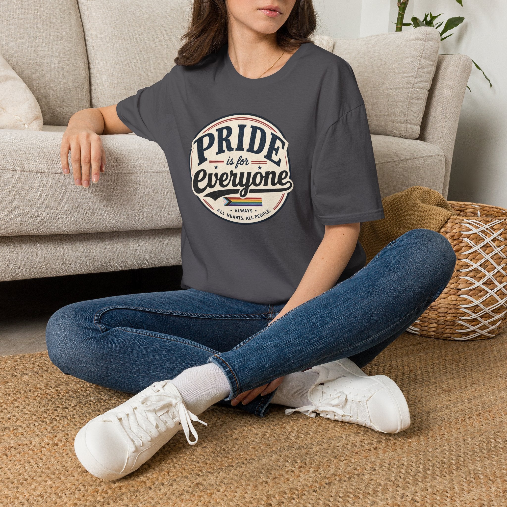 Pride Is for Everyone T-Shirt — Inclusive Retro Pride Tee