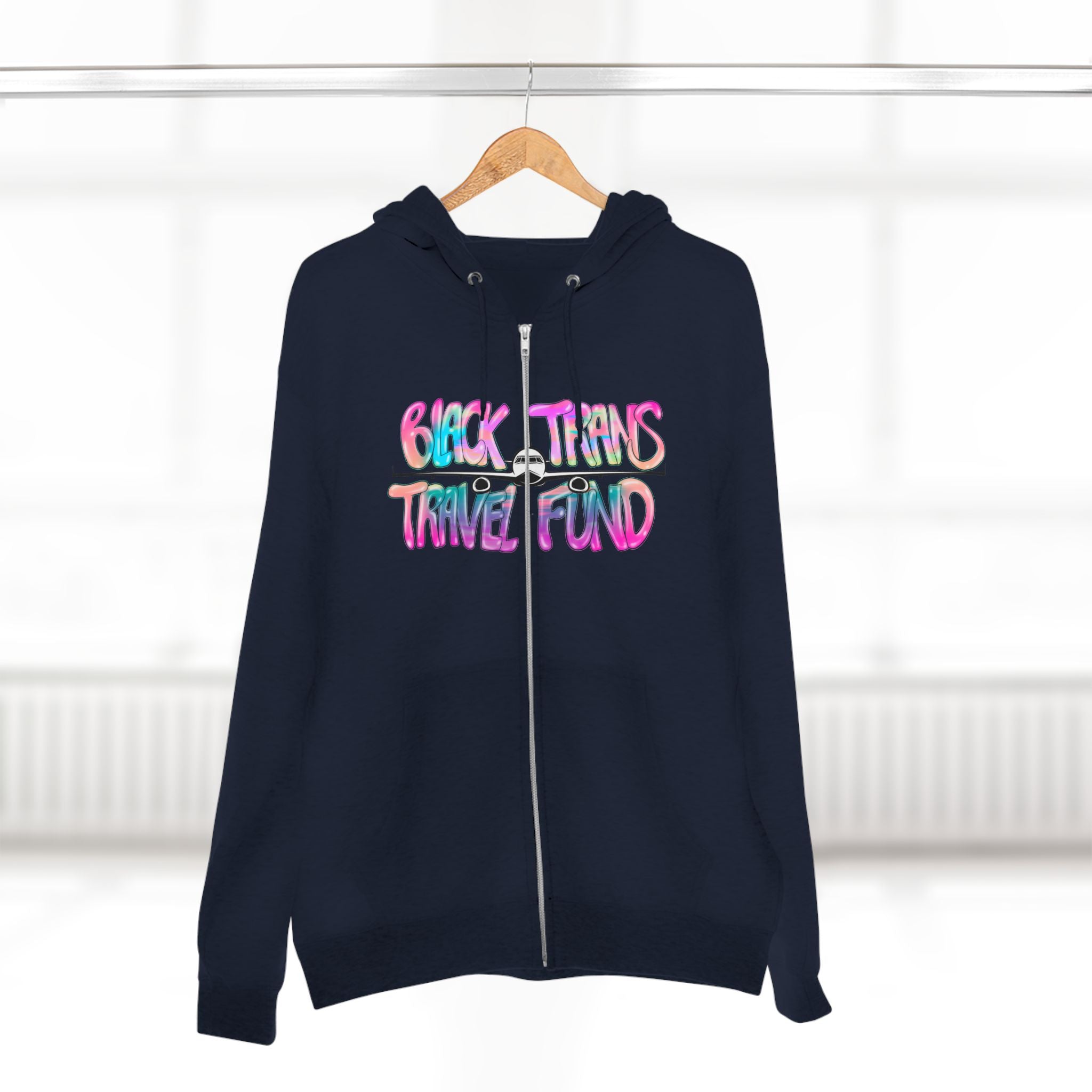 BTTF - Black Trans Travel Fund Unisex Zip-Up Hoodie