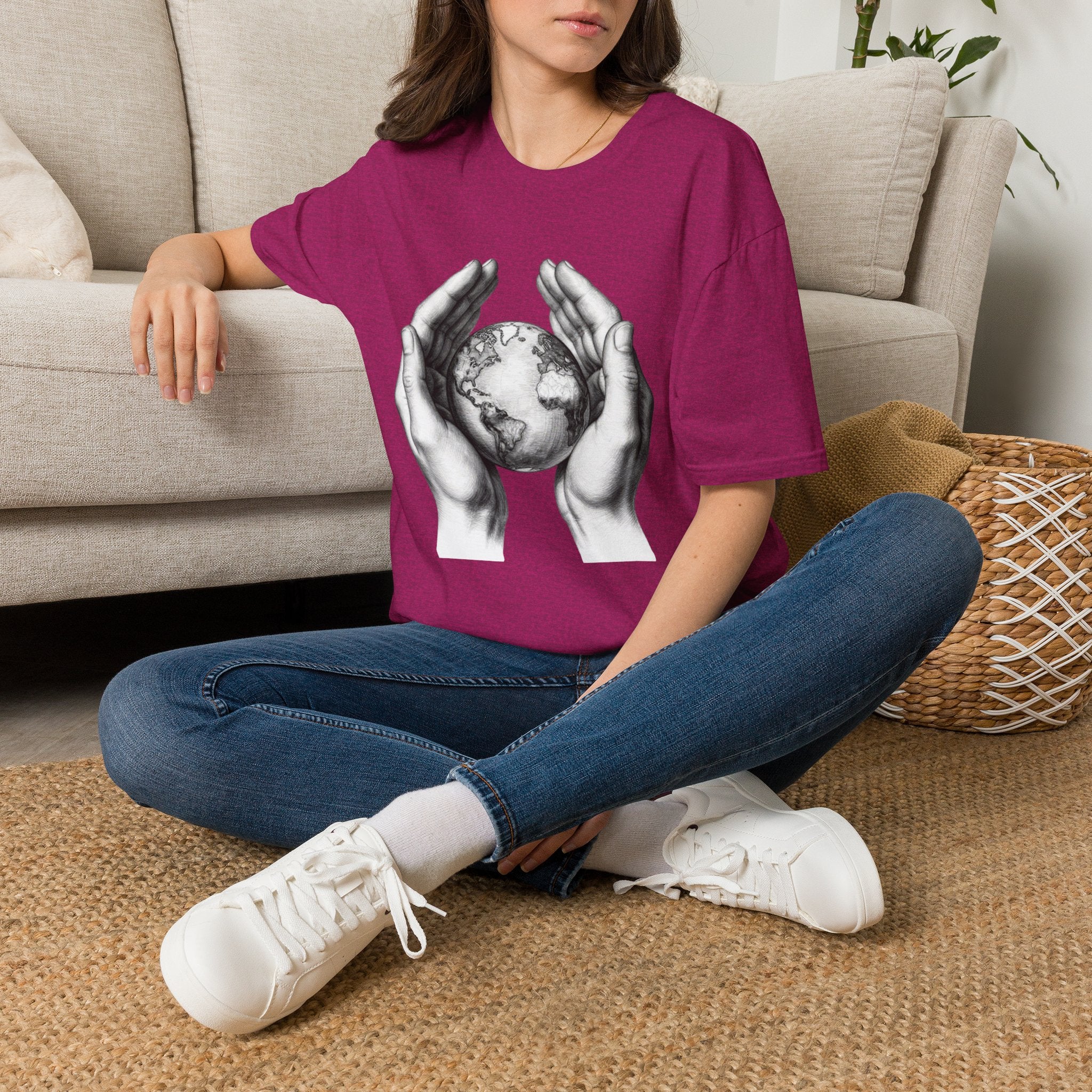 Earth in Your Hands T-Shirt — Protect the Planet Graphic Tee