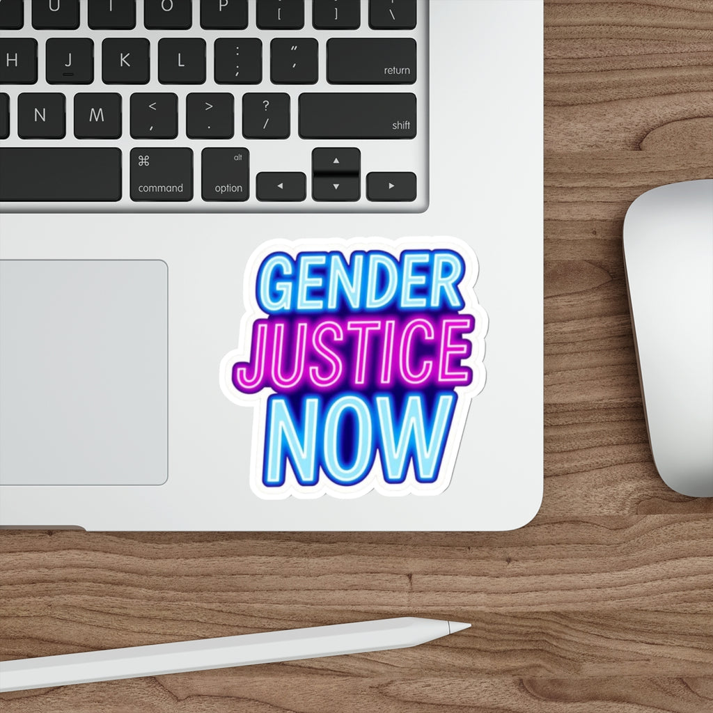 Die-Cut Stickers - GENDER JUSTICE NOW - EqualiTees.Me