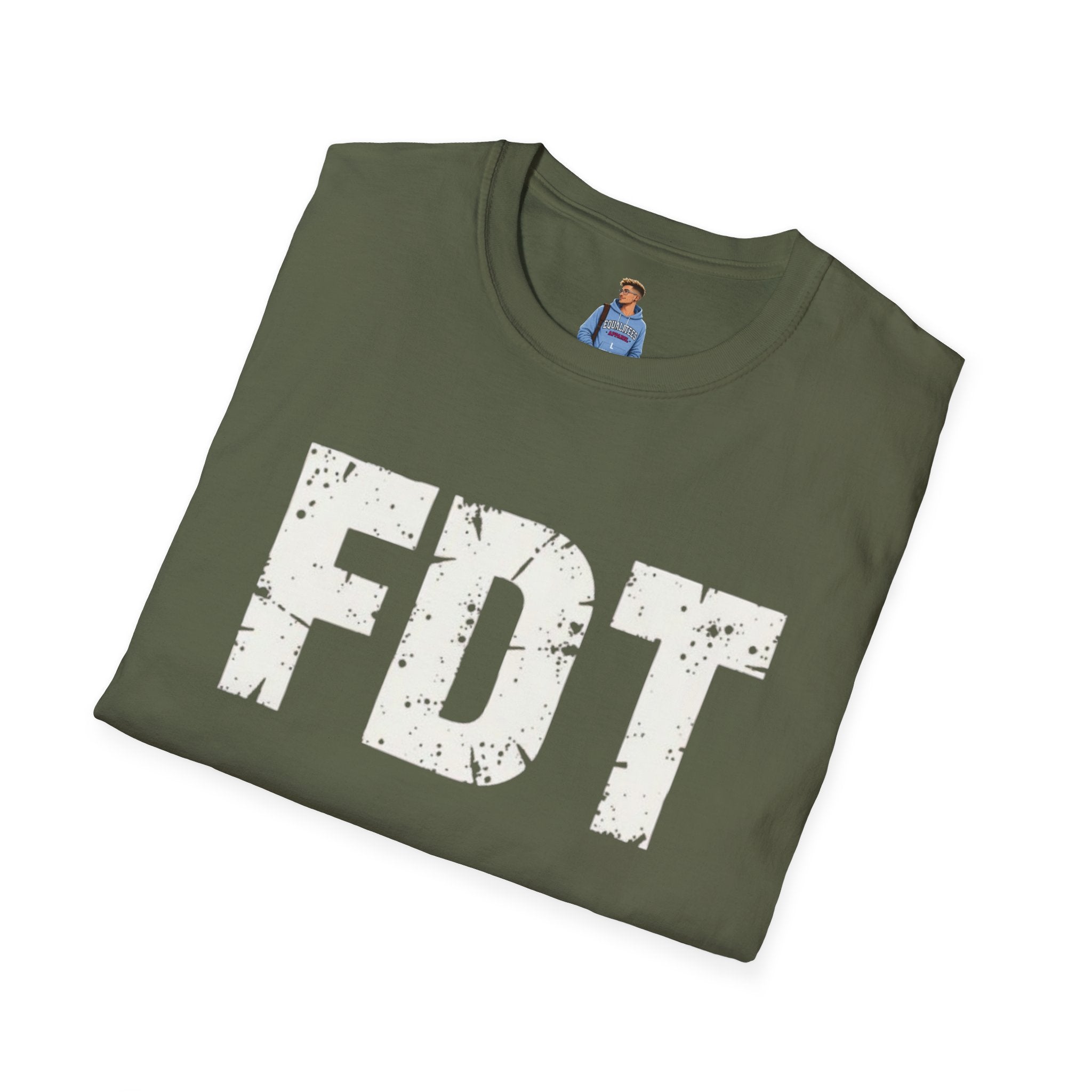 FDT Political Protest Distressed Graphic T-Shirt