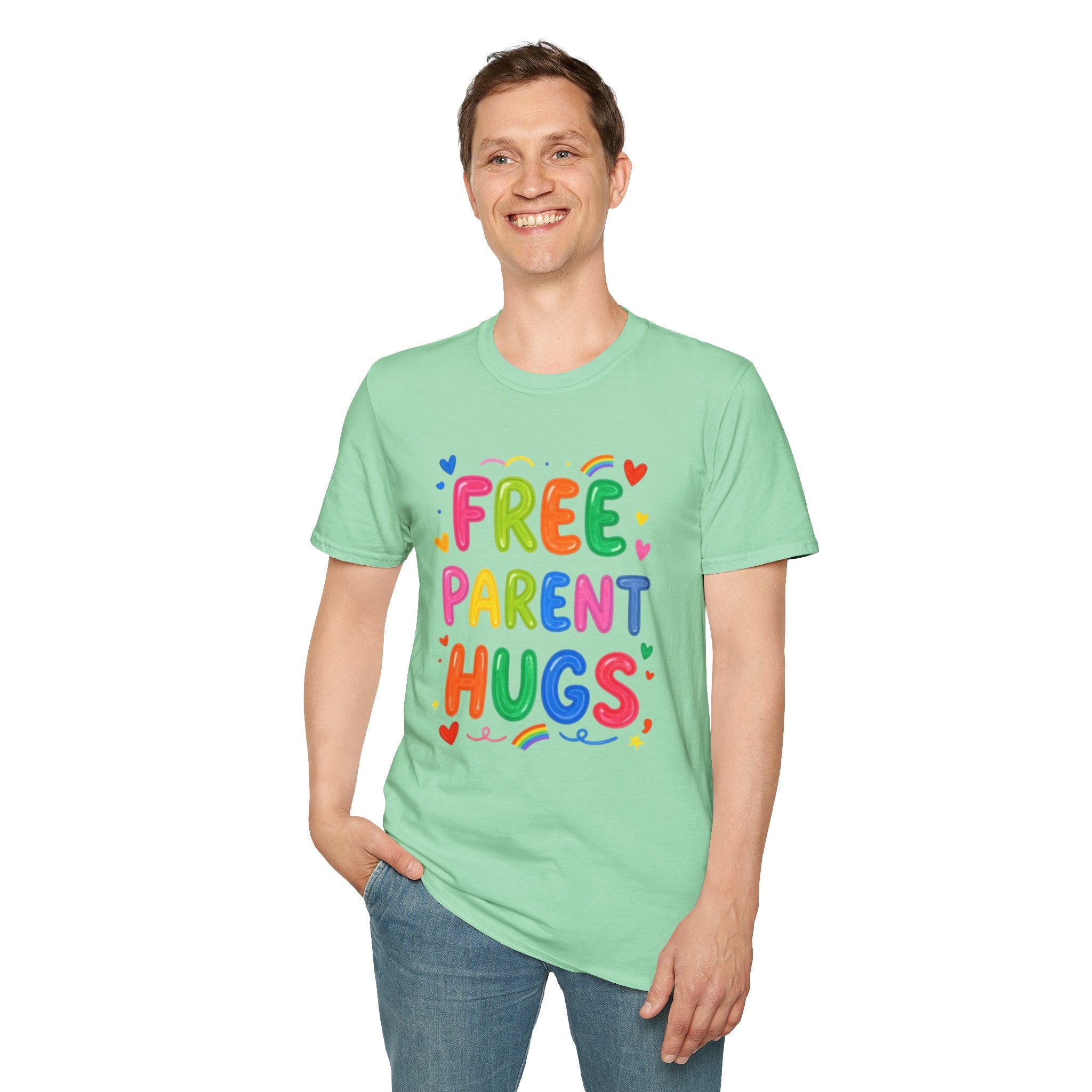 Free Parent Hugs Affirming T-Shirt