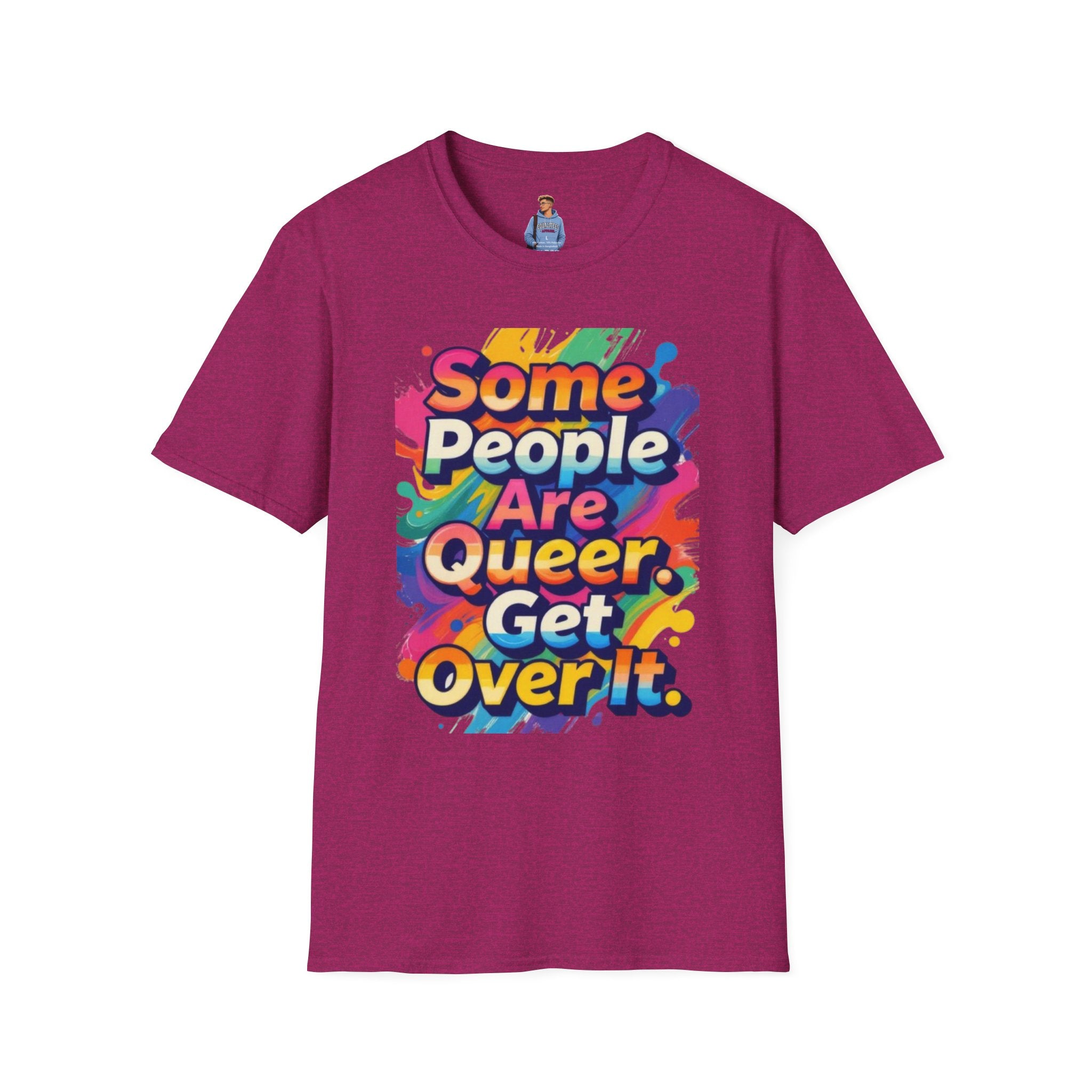 Some People Are Queer T-Shirt Rainbow Graphic