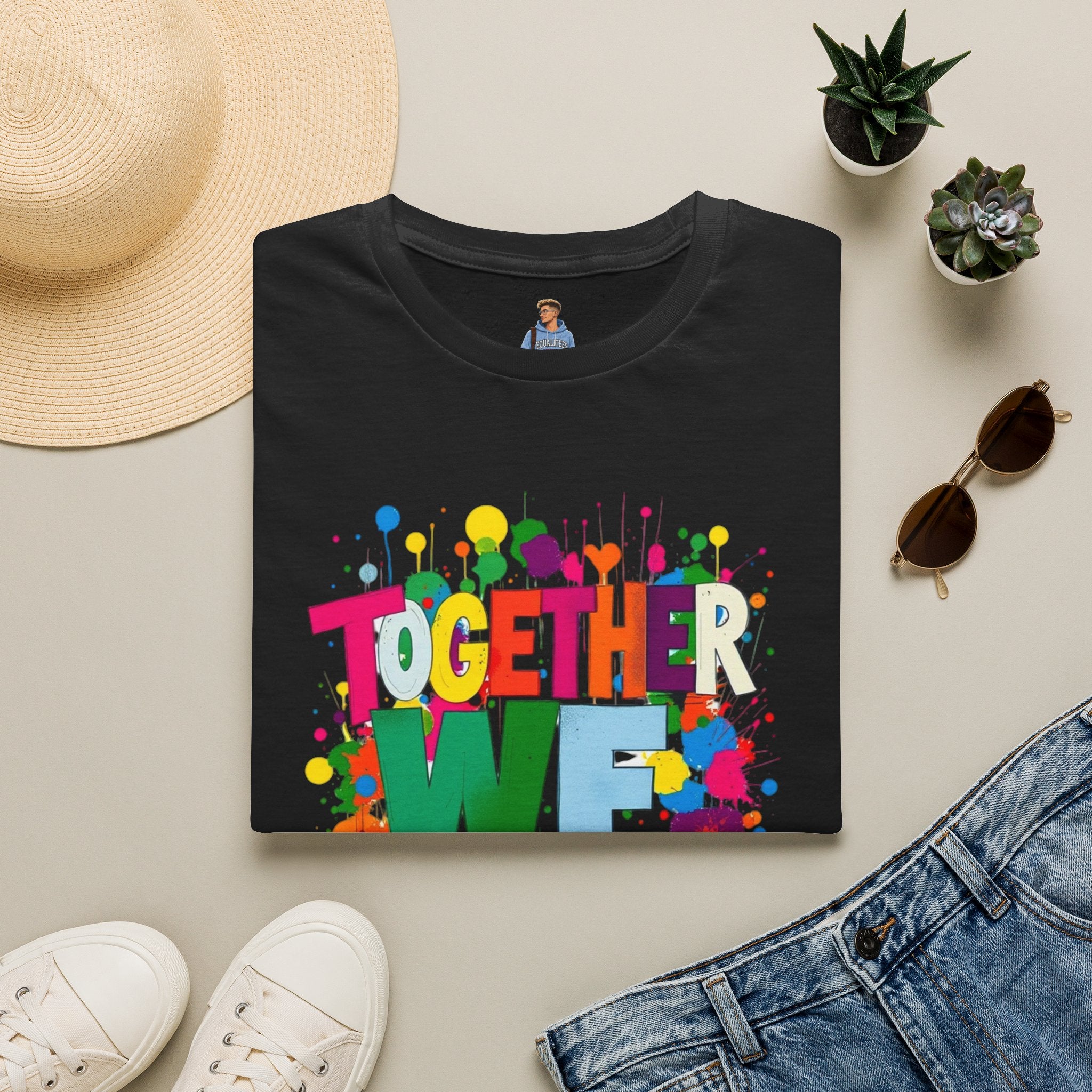 Juntos nos levantamos Camiseta unisex de estilo suave